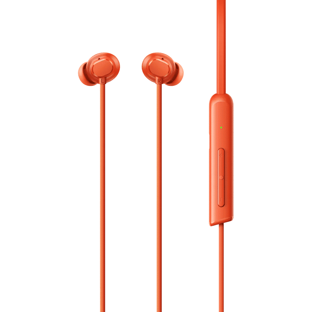 realme Buds Wireless 5 Lite Neckband with Environmental Noise Cancellation (IP55 Dust & Water Resistant, Dual Device Connection, Cyber Orange)_3