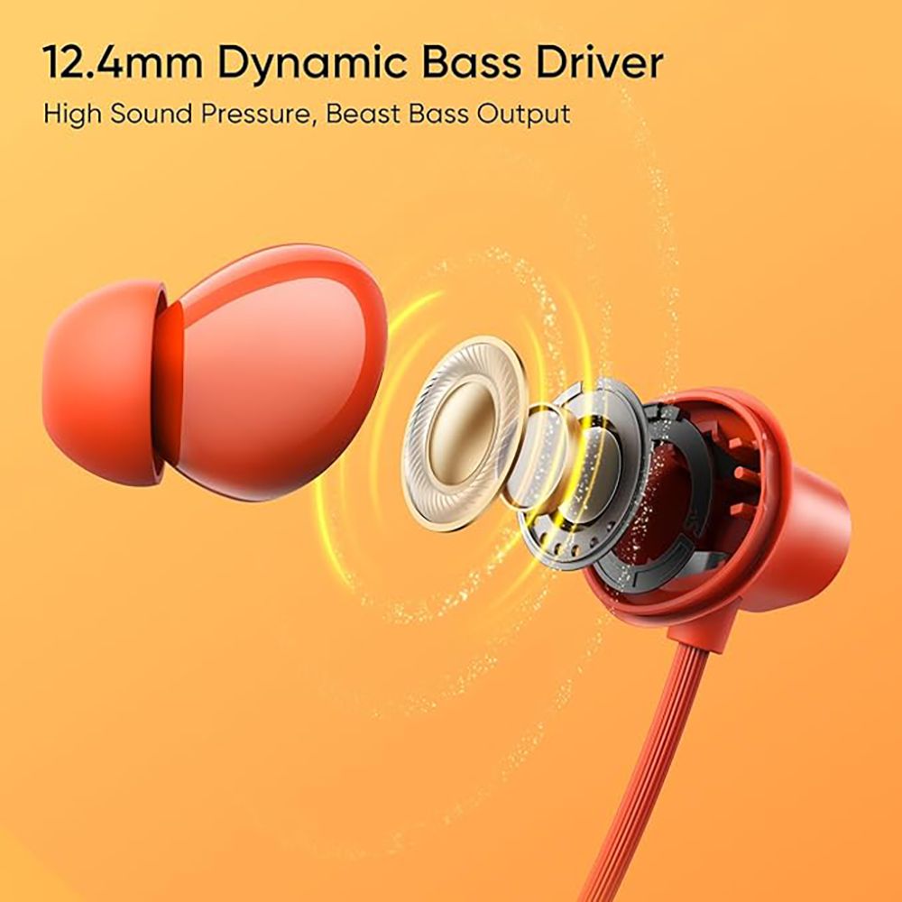 realme Buds Wireless 5 Lite Neckband with Environmental Noise Cancellation (IP55 Dust & Water Resistant, Dual Device Connection, Cyber Orange)_6