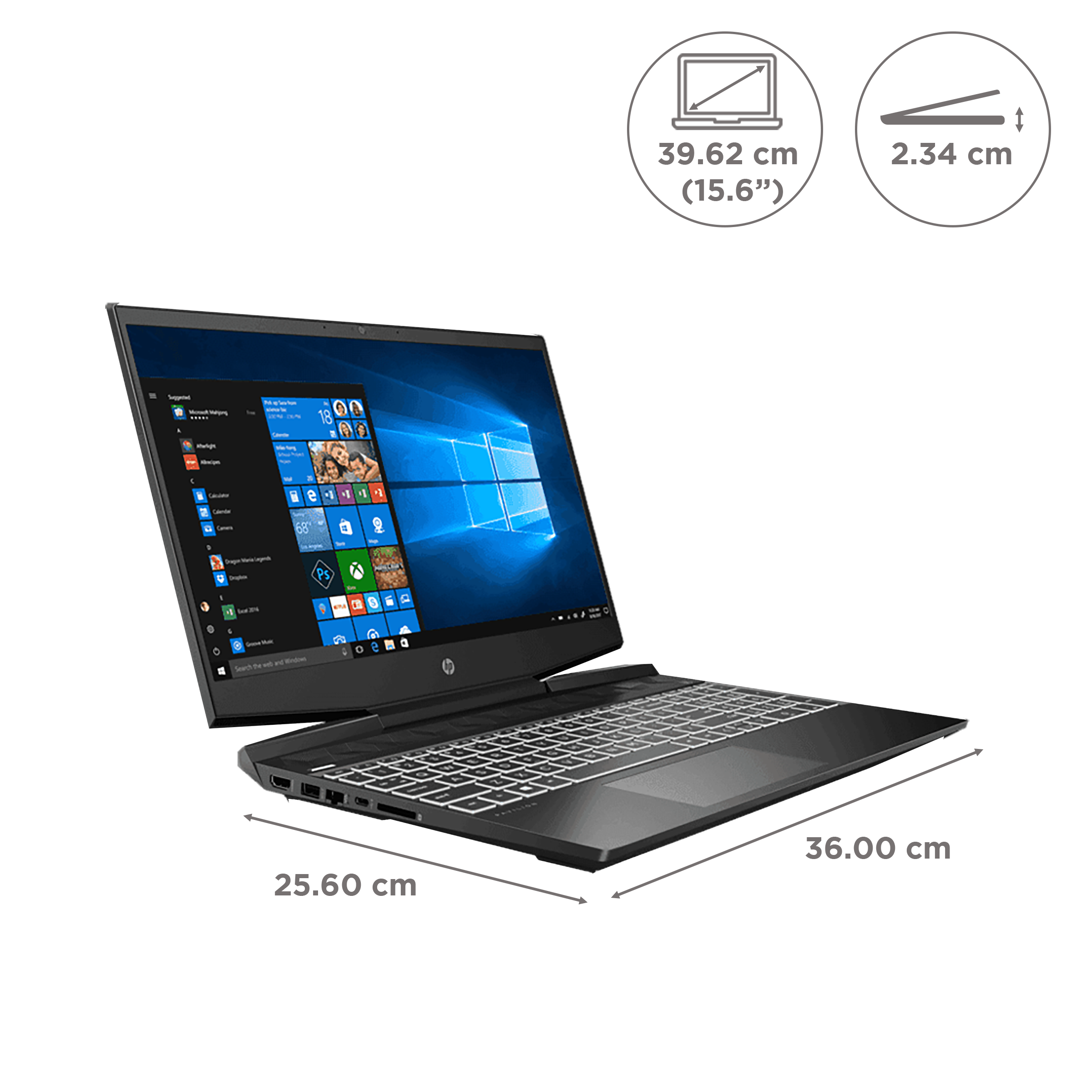 HP Pavilion 15-dk0263TX Intel Core i5 9th Gen (15.6 inch, 8GB, 1TB, Windows 10, MS Office, NVIDIA GeForce GTX 1650 Graphics, FHD WLED-Backlit IPS Display, Shadow Black, 167W2PA#ACJ)_2