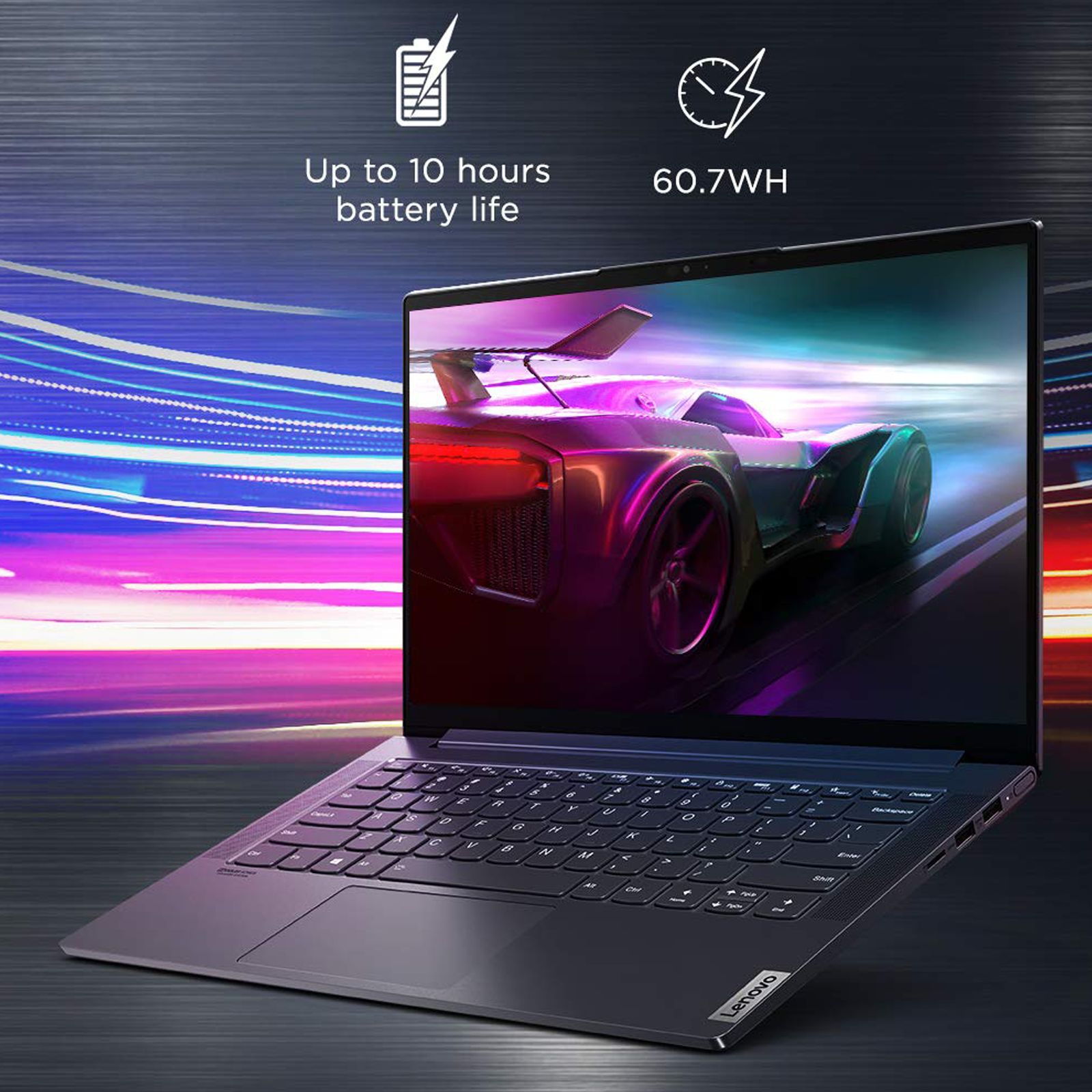 Lenovo Yoga Slim 7 Intel Evo Core i5 11th Gen (14 inch, 16GB, 512GB, Windows 10, MS Office 2019, Intel Iris Xe Graphics, FHD IPS Display, Slate Grey, 82A300DFIN)_10