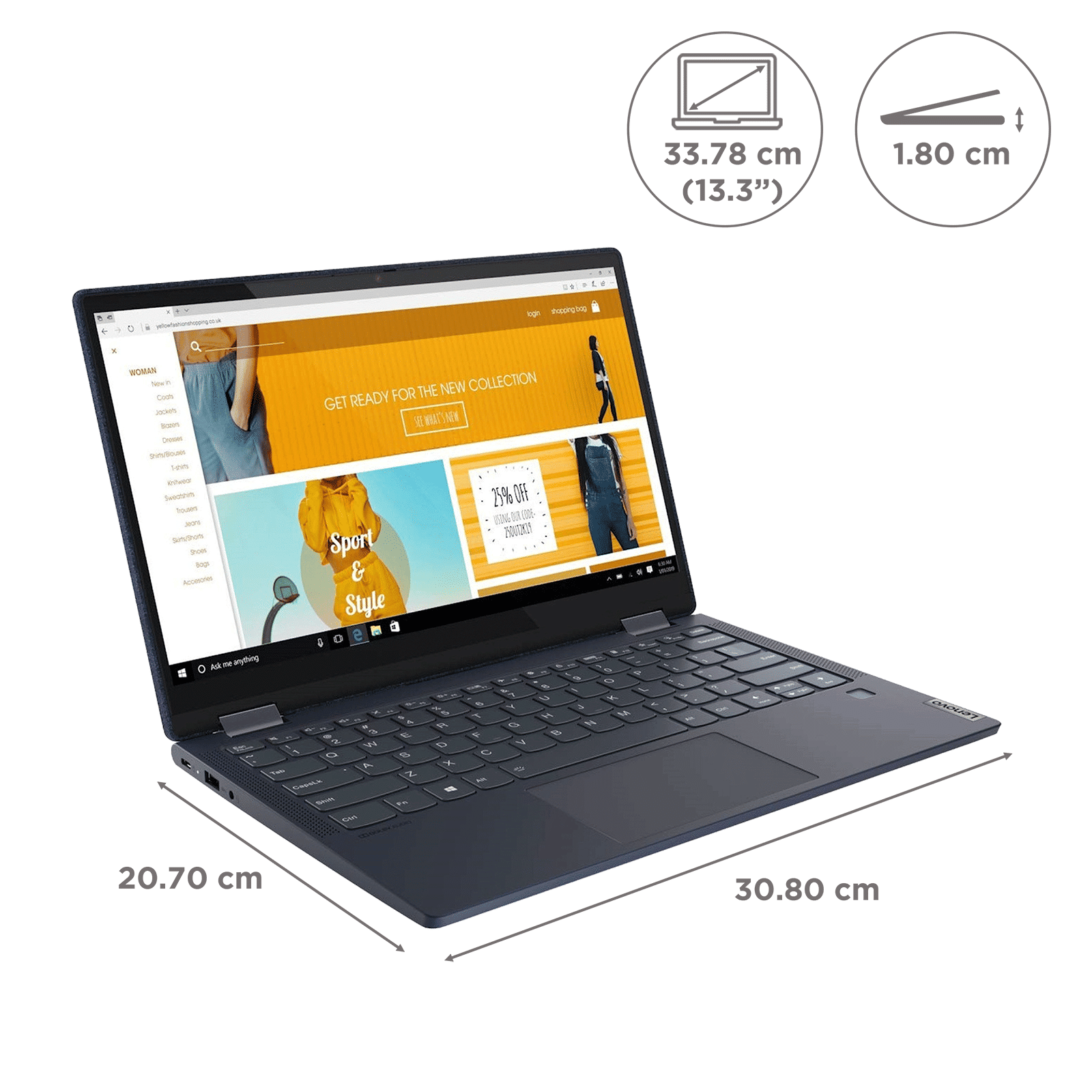 Lenovo Yoga6 7UIN AMD Ryzen 5 (13.3 inch, 16GB, 512GB, Windows 11, MS Office 2021, AMD Radeon Graphics, FHD IPS Display, Abyss Blue, 82ND007UIN) Lenovo Yoga6 7UIN AMD Ryzen 5 (13.3 inch, 16GB, 512GB, Windows 11, MS Office 2021, AMD Radeon Graphics, FHD IPS Display, Abyss Blue, 82ND007UIN)_2