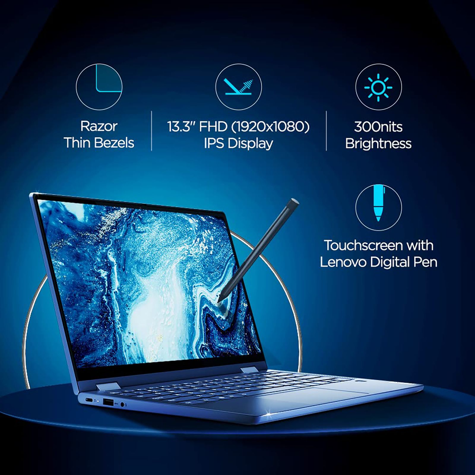 Lenovo Yoga6 7UIN AMD Ryzen 5 (13.3 inch, 16GB, 512GB, Windows 11, MS Office 2021, AMD Radeon Graphics, FHD IPS Display, Abyss Blue, 82ND007UIN) Lenovo Yoga6 7UIN AMD Ryzen 5 (13.3 inch, 16GB, 512GB, Windows 11, MS Office 2021, AMD Radeon Graphics, FHD IPS Display, Abyss Blue, 82ND007UIN)_14