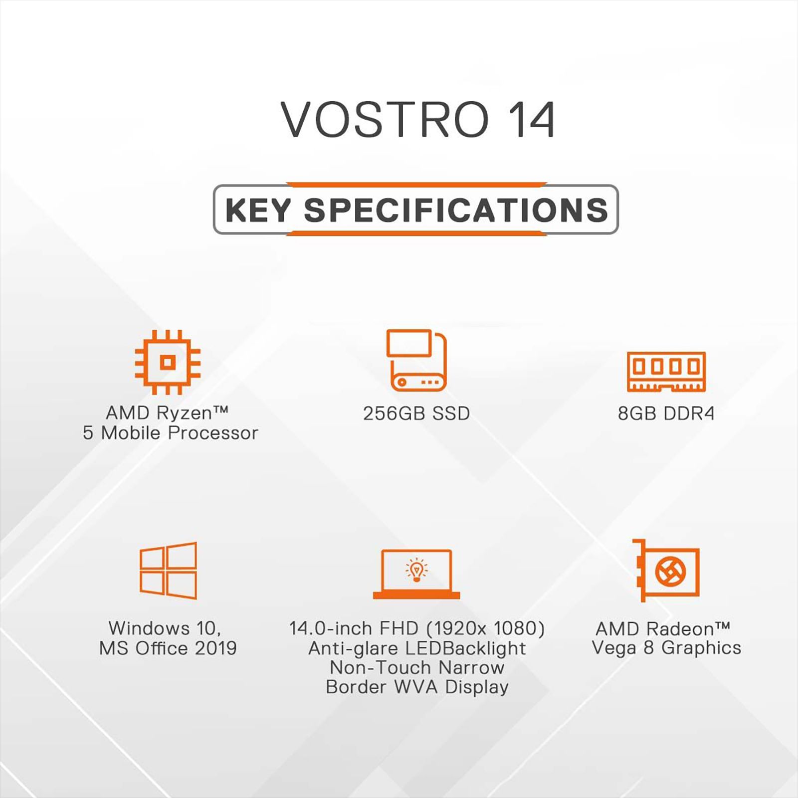 DELL 14 Vostro 3405 AMD Ryzen 5 (14 inch, 8GB, 256GB, Windows 10, MS Office 2019, AMD Radeon Vega 8 Graphics, LED-Backlit Display, Dune, D552202WIN9D) DELL 14 Vostro 3405 AMD Ryzen 5 (14 inch, 8GB, 256GB, Windows 10, MS Office 2019, AMD Radeon Vega 8 Graphics, LED-Backlit Display, Dune, D552202WIN9D)_11