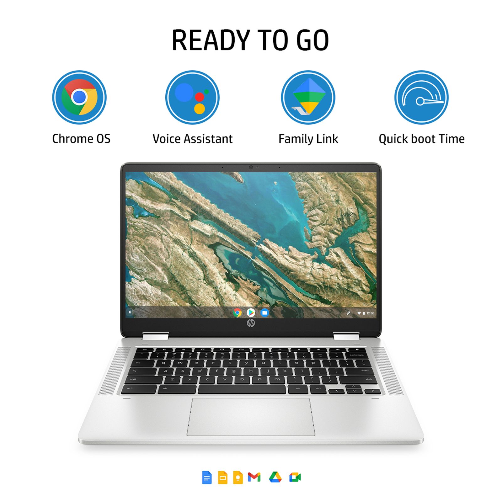 HP x360 14a-cb0007AU Chromebook AMD 3015Ce (4GB, 64GB, Chrome OS, 14 inch, Silver, 4X3G1PA#ACJ)_9