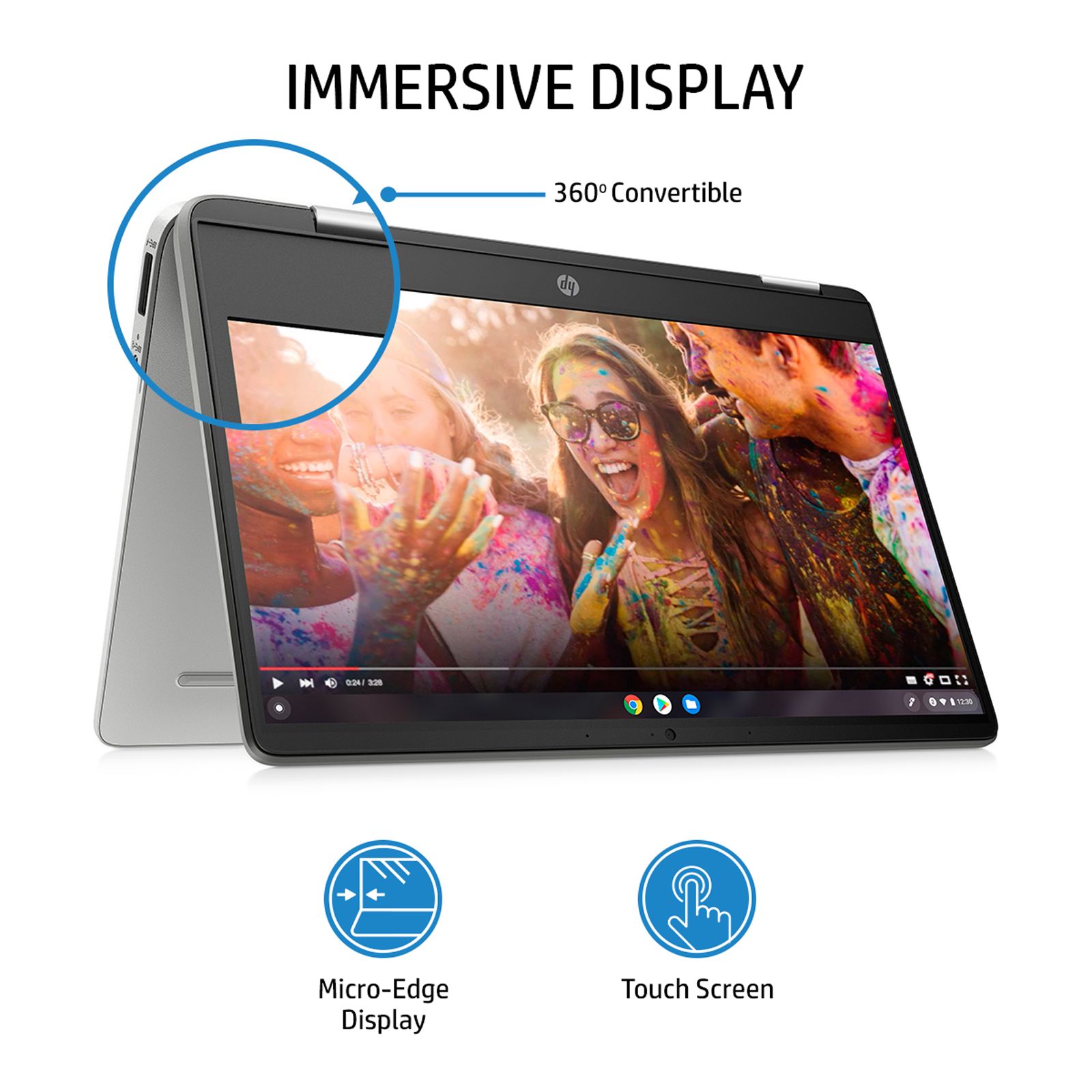 HP x360 14a-cb0007AU Chromebook AMD 3015Ce (4GB, 64GB, Chrome OS, 14 inch, Silver, 4X3G1PA#ACJ)_10