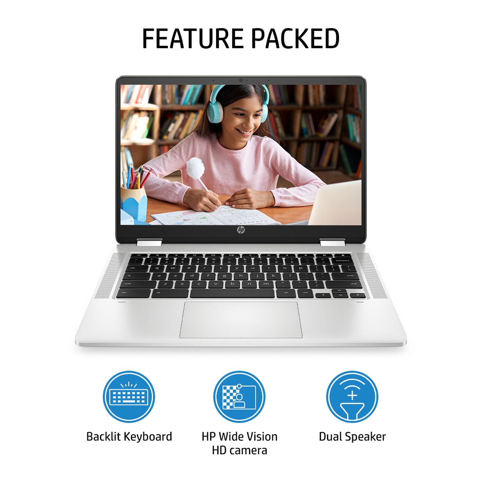 HP x360 14a-cb0007AU Chromebook AMD 3015Ce (4GB, 64GB, Chrome OS, 14 inch, Silver, 4X3G1PA#ACJ)_11