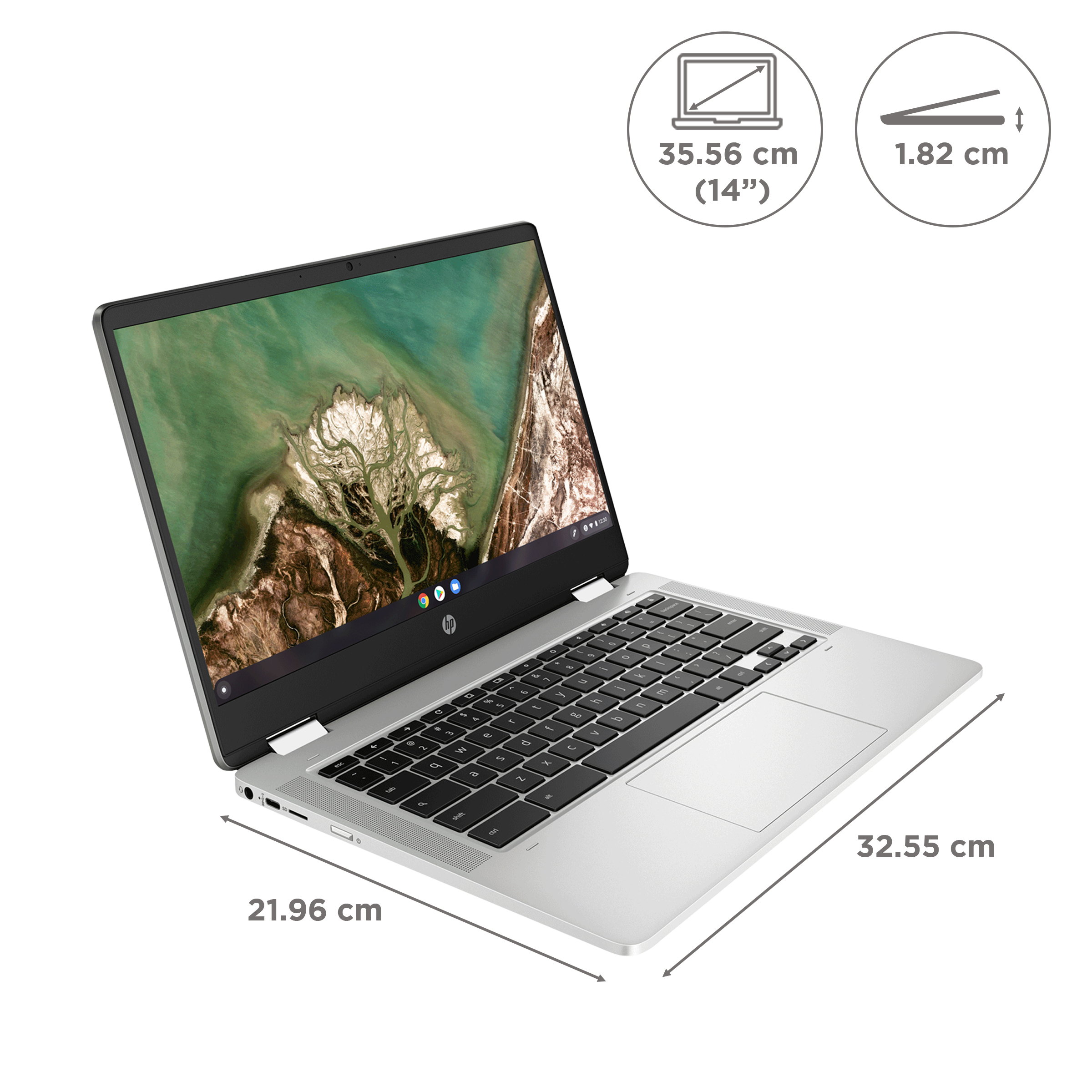 HP x360 14a-cb0007AU Chromebook AMD 3015Ce (4GB, 64GB, Chrome OS, 14 inch, Silver, 4X3G1PA#ACJ)_2