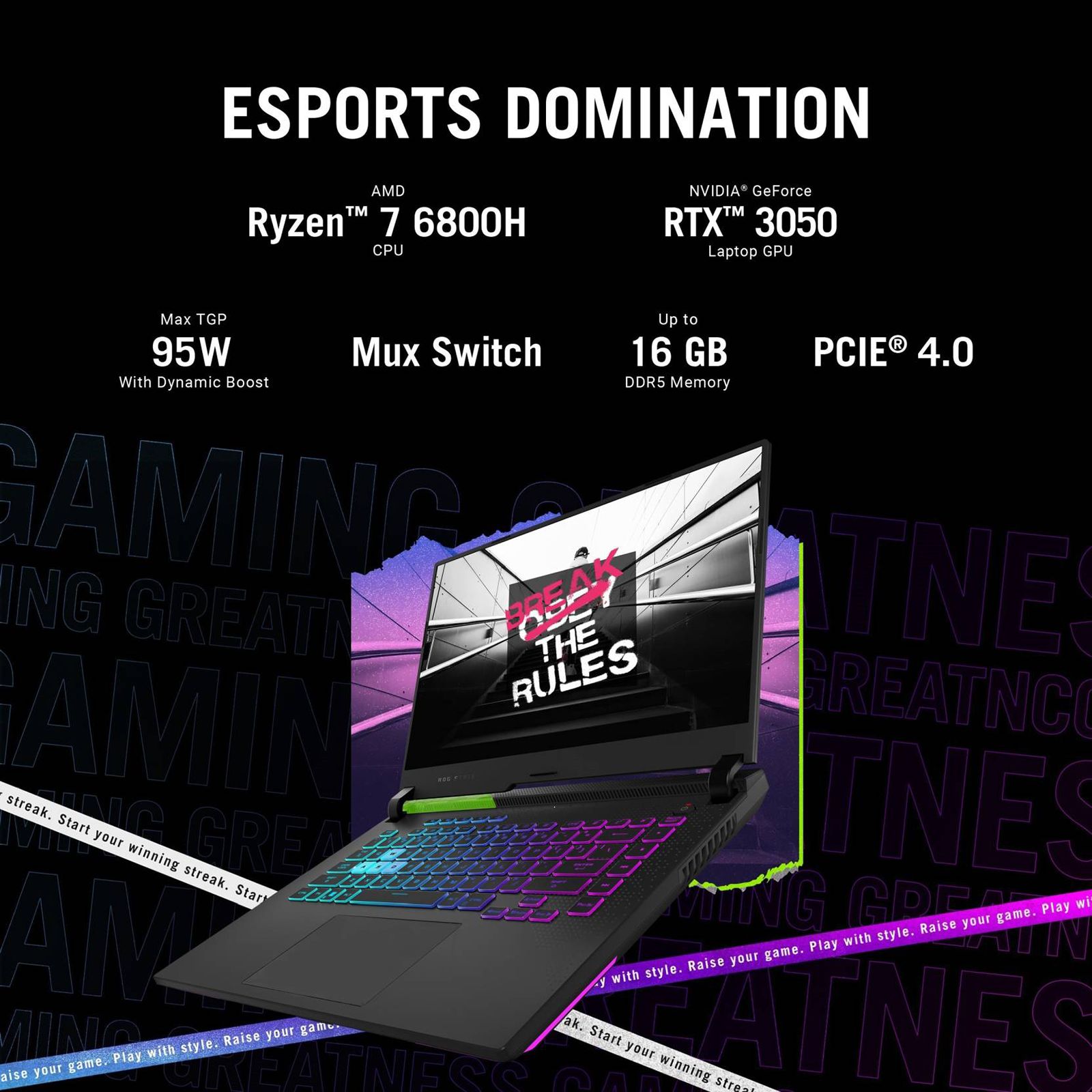 ASUS ROG Strix G15 AMD Ryzen 7 (15.6 inch, 16GB, 1TB, Windows 11, MS Office, NVIDIA GeForce RTX 3050 Graphics, FHD IPS Display, Volt Green, G513RC-HN084WS)_16