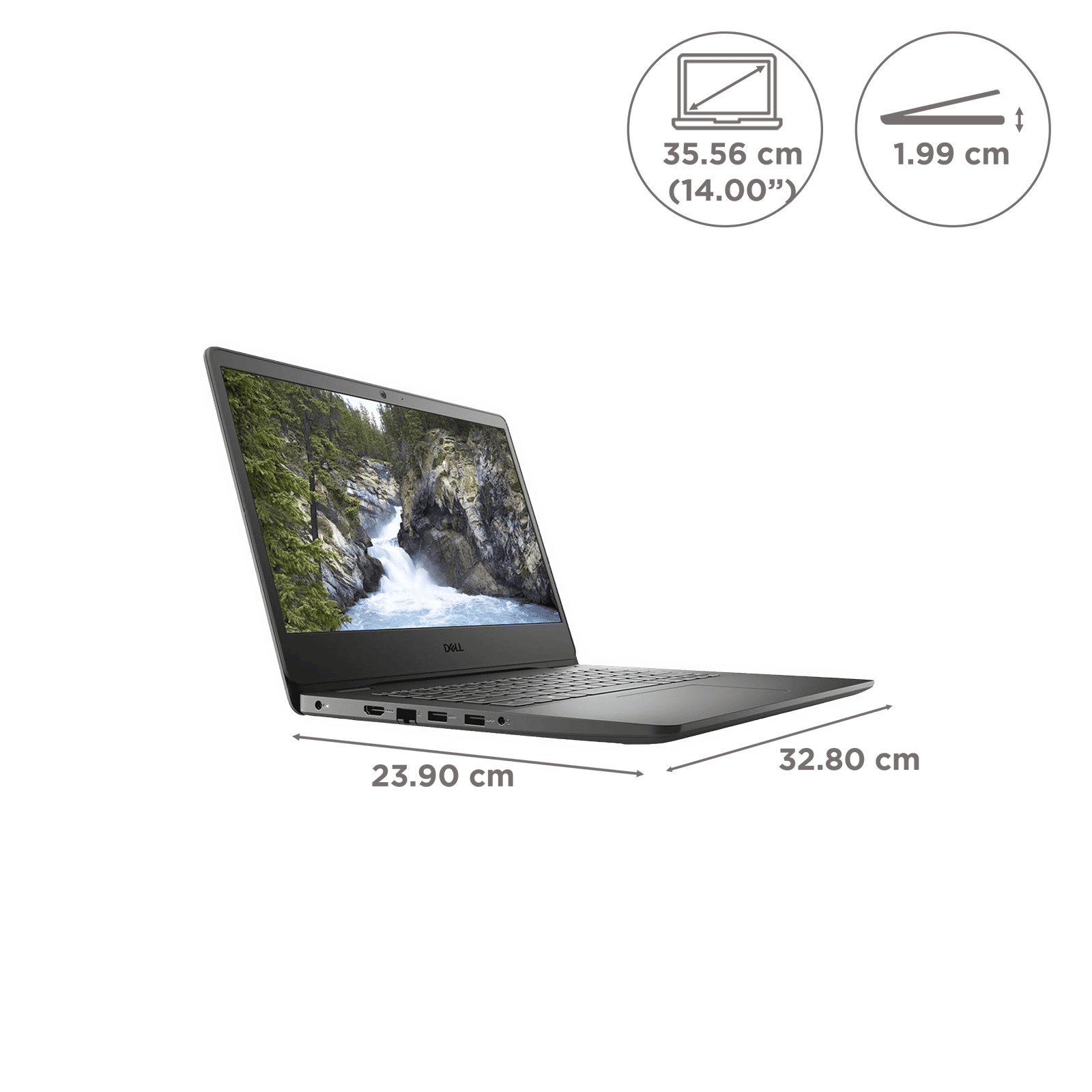 DELL 14 Vostro 3405 AMD Ryzen 3 (14 inch, 8GB, 1TB, Windows 11, MS Office 2021, AMD Radeon Vega Graphics, FHD IPS Display, Accent Black, D552234WIN9B)_2
