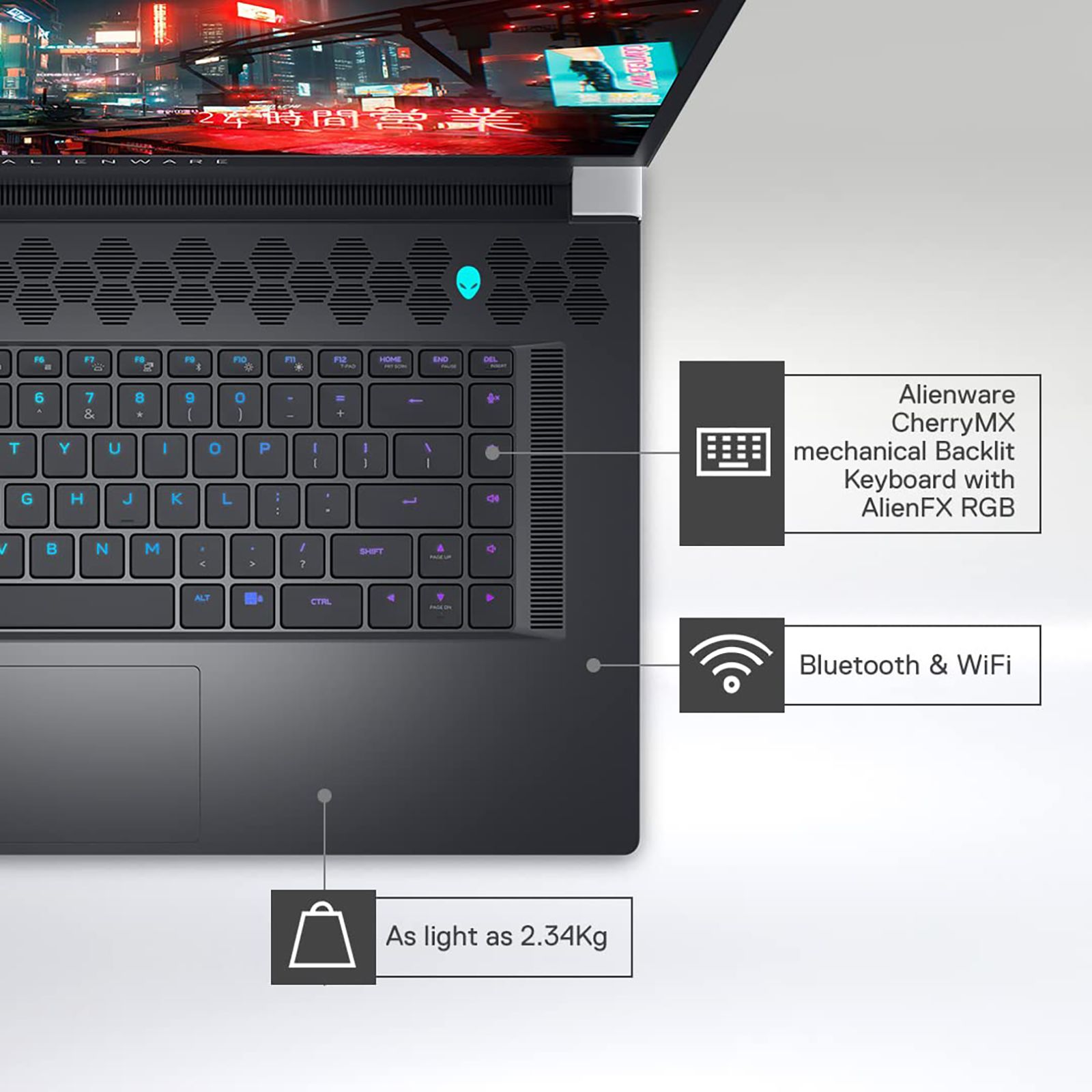 DELL Alienware X17 Intel Core i7 12th Gen (17.3 inch, 32GB, 1TB, Windows 11, MS Office 2021, NVIDIA GeForce RTX 3070 Ti Graphics, FHD IPS Display, Lunar Light, D569943WIN9)_11