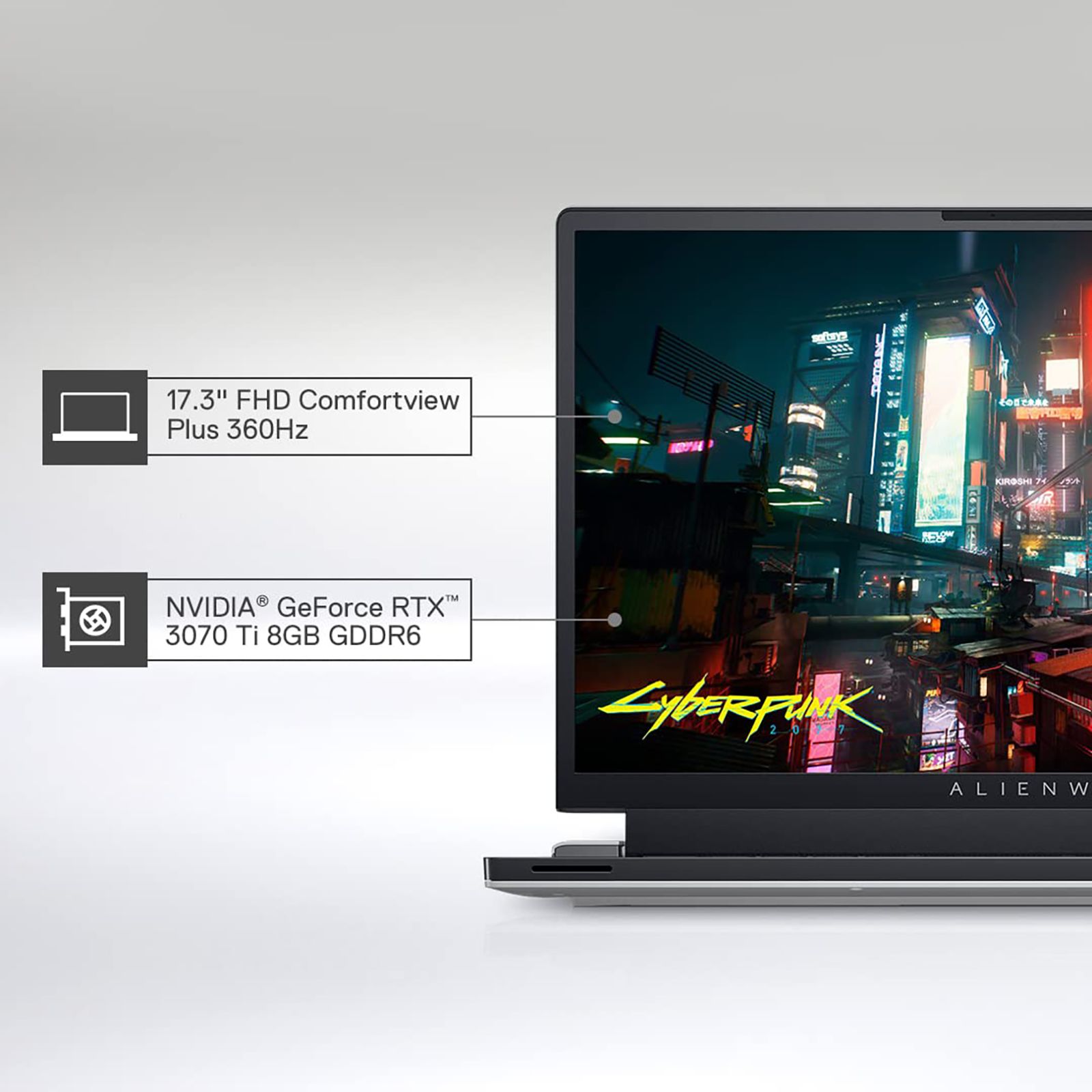 DELL Alienware X17 Intel Core i7 12th Gen (17.3 inch, 32GB, 1TB, Windows 11, MS Office 2021, NVIDIA GeForce RTX 3070 Ti Graphics, FHD IPS Display, Lunar Light, D569943WIN9)_13