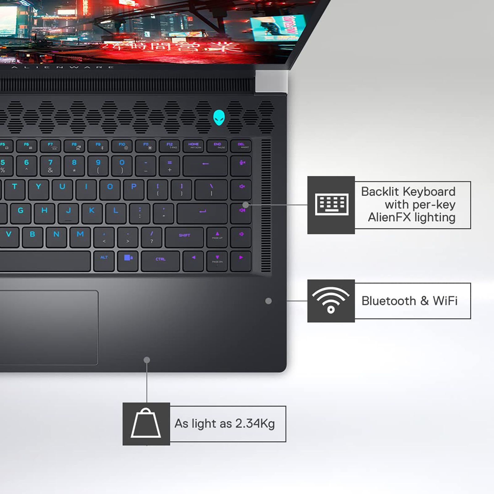 DELL Alienware X15 Intel Core i7 12th Gen (15.6 inch, 32GB, 1TB, Windows 11, MS Office 2021, NVIDIA GeForce RTX 3070 Ti Graphics, FHD IPS Display, Lunar Light, D569941WIN9)_10