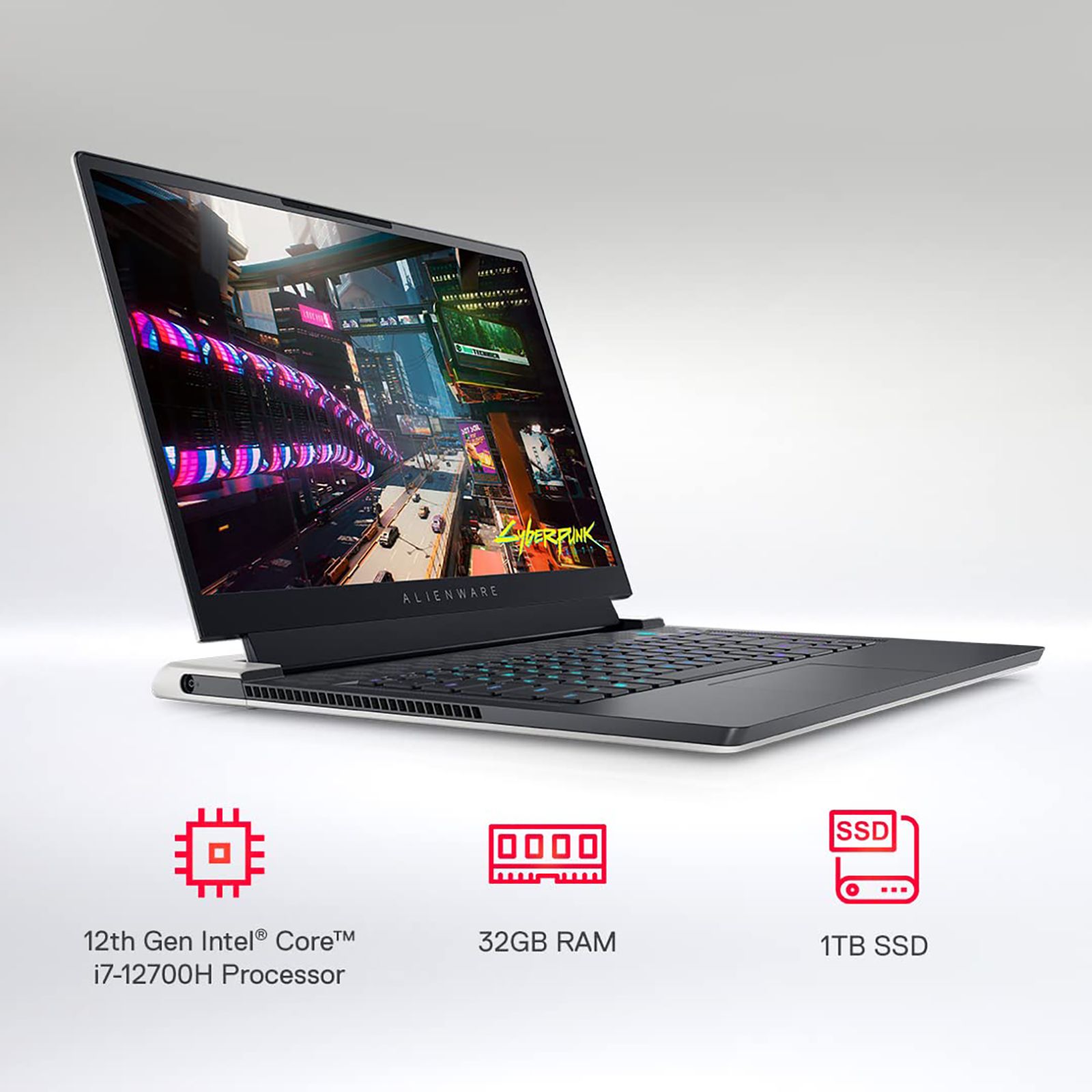 DELL Alienware X15 Intel Core i7 12th Gen (15.6 inch, 32GB, 1TB, Windows 11, MS Office 2021, NVIDIA GeForce RTX 3070 Ti Graphics, FHD IPS Display, Lunar Light, D569941WIN9)_14