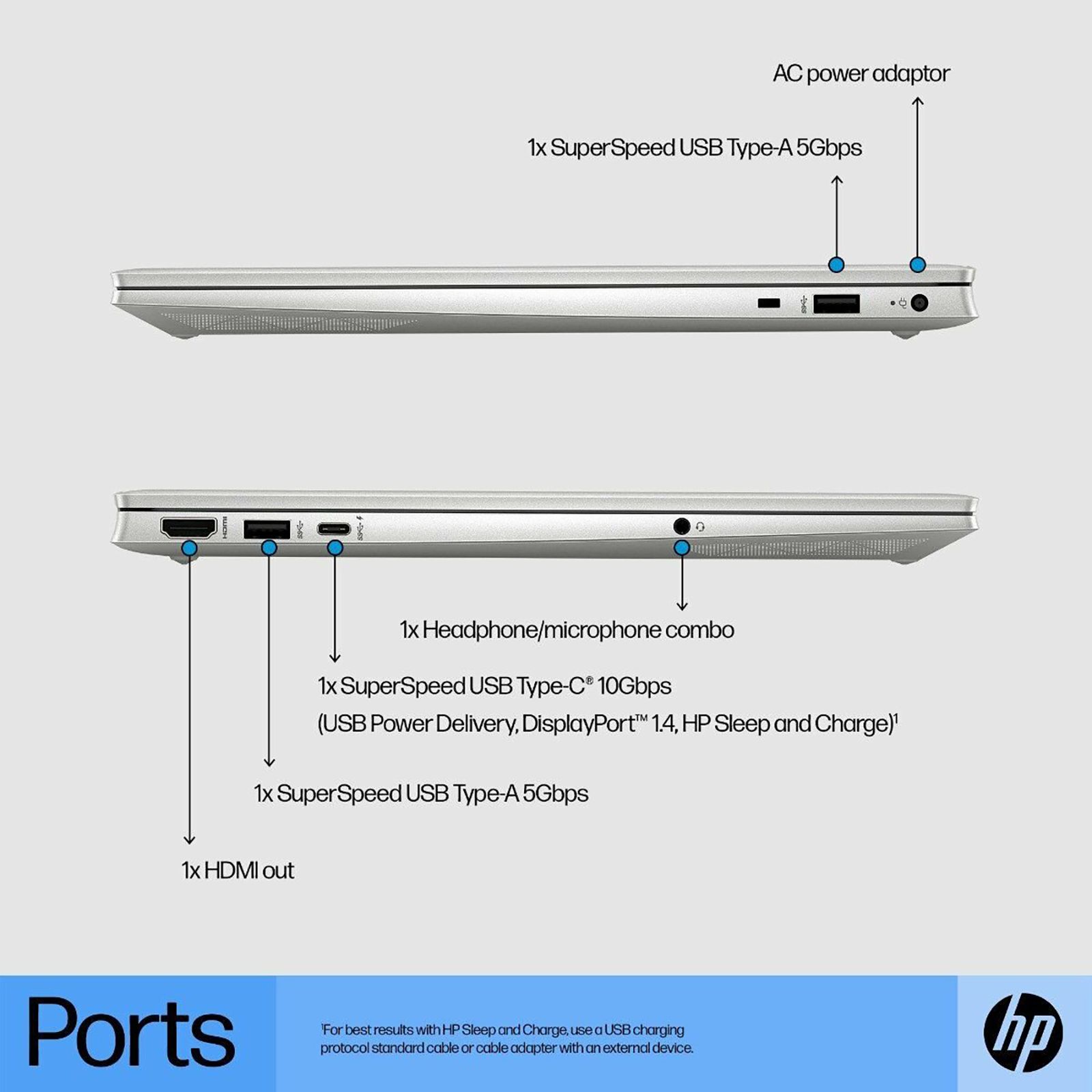 HP Pavilion 15-eg2009TU Intel Core i5 12th Gen (15.6 inch, 8GB, 512GB, Windows 11, MS Office 2021, Intel Iris Xe Graphics, FHD IPS Display, Natural Silver, 67U22PA#ACJ)_11