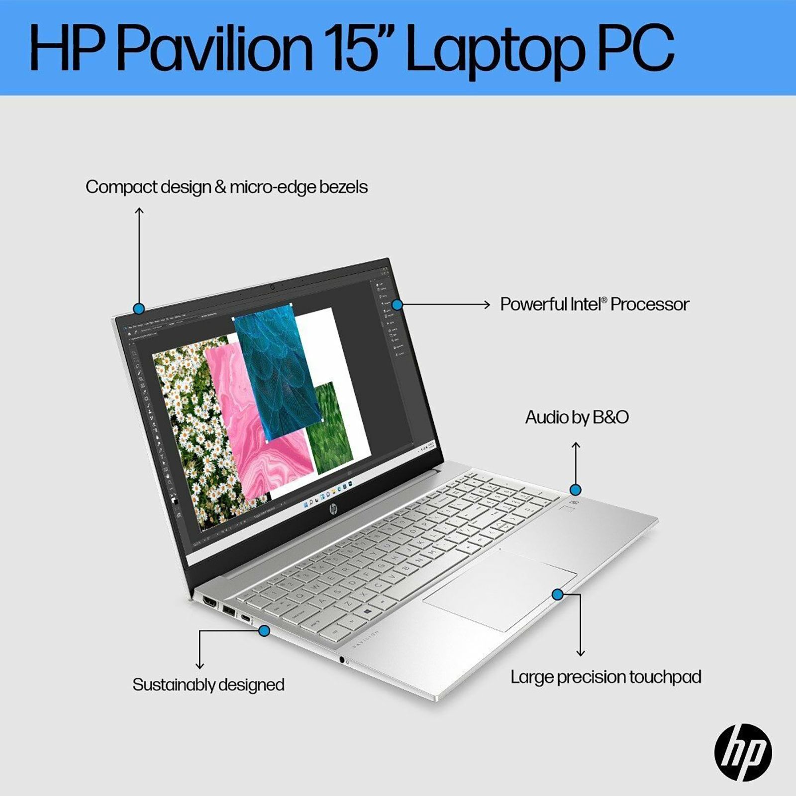 HP Pavilion 15-eg2009TU Intel Core i5 12th Gen (15.6 inch, 8GB, 512GB, Windows 11, MS Office 2021, Intel Iris Xe Graphics, FHD IPS Display, Natural Silver, 67U22PA#ACJ)_12