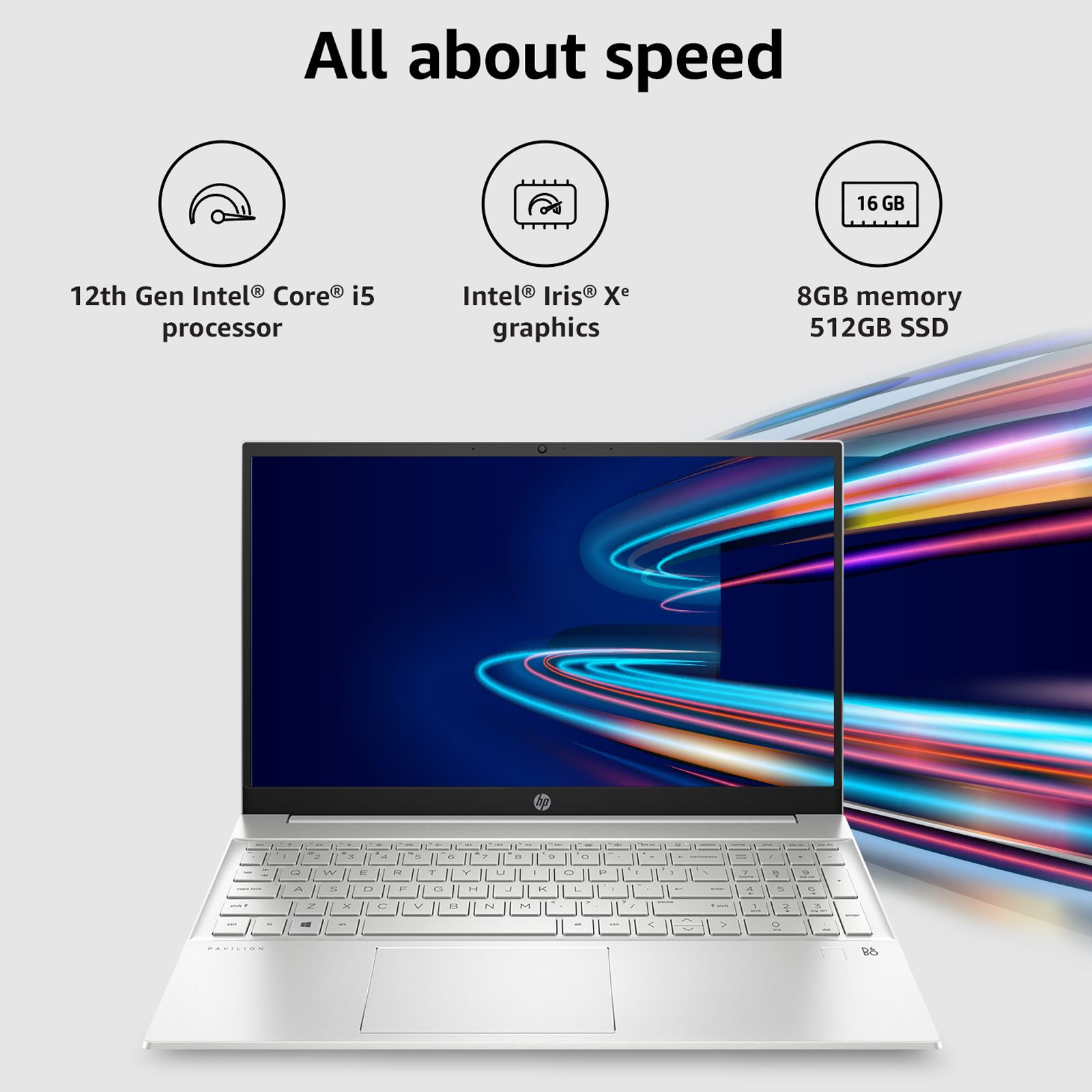 HP Pavilion 15-eg2009TU Intel Core i5 12th Gen (15.6 inch, 8GB, 512GB, Windows 11, MS Office 2021, Intel Iris Xe Graphics, FHD IPS Display, Natural Silver, 67U22PA#ACJ)_13