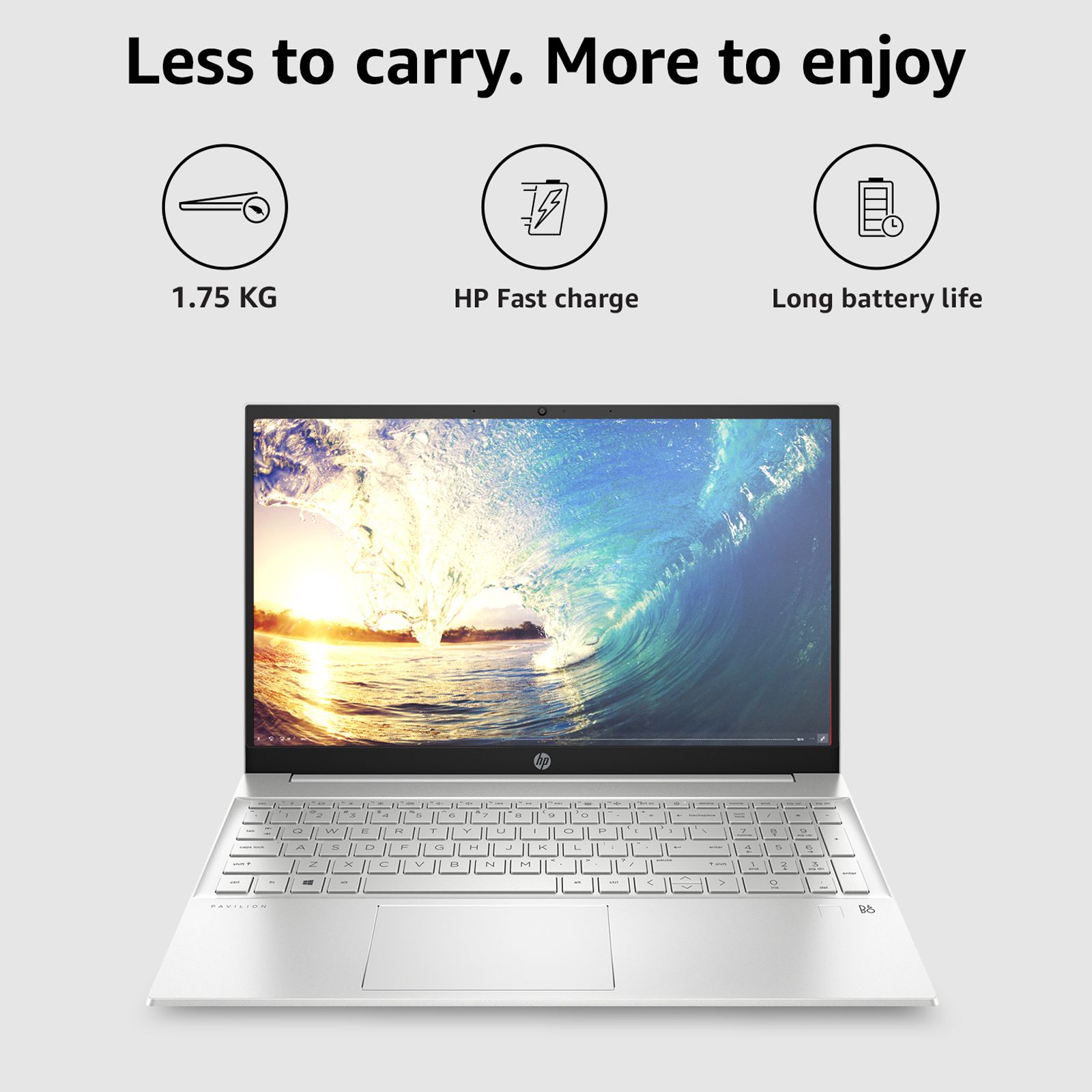 HP Pavilion 15-eg2009TU Intel Core i5 12th Gen (15.6 inch, 8GB, 512GB, Windows 11, MS Office 2021, Intel Iris Xe Graphics, FHD IPS Display, Natural Silver, 67U22PA#ACJ)_14
