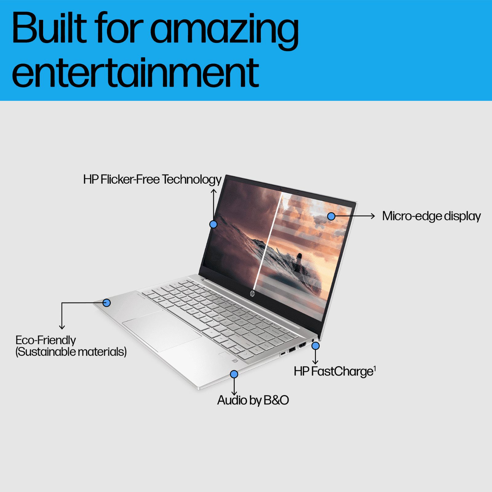 HP Pavilion 14-ec1003AU AMD Ryzen 5 (14 inch, 8GB, 512GB, Windows 11, MS Office 2021, AMD Radeon Graphics, FHD IPS Display, Natural Silver, 689H4PA#ACJ)_15