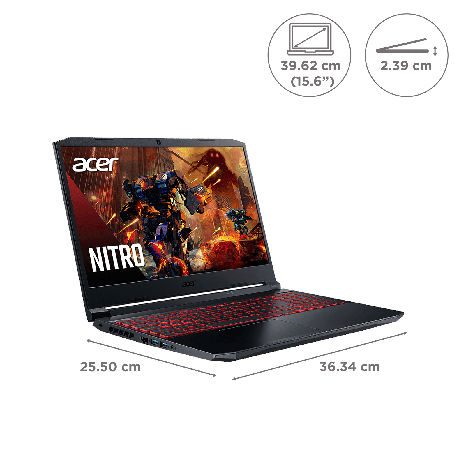 acer Nitro 5 Intel Core i5 11th Gen (15.6 inch, 8GB, 512GB, Windows 11, NVIDIA GeForce GTX 1650 Graphics, FHD IPS Display, Black, NH.QEHSI.001)_2