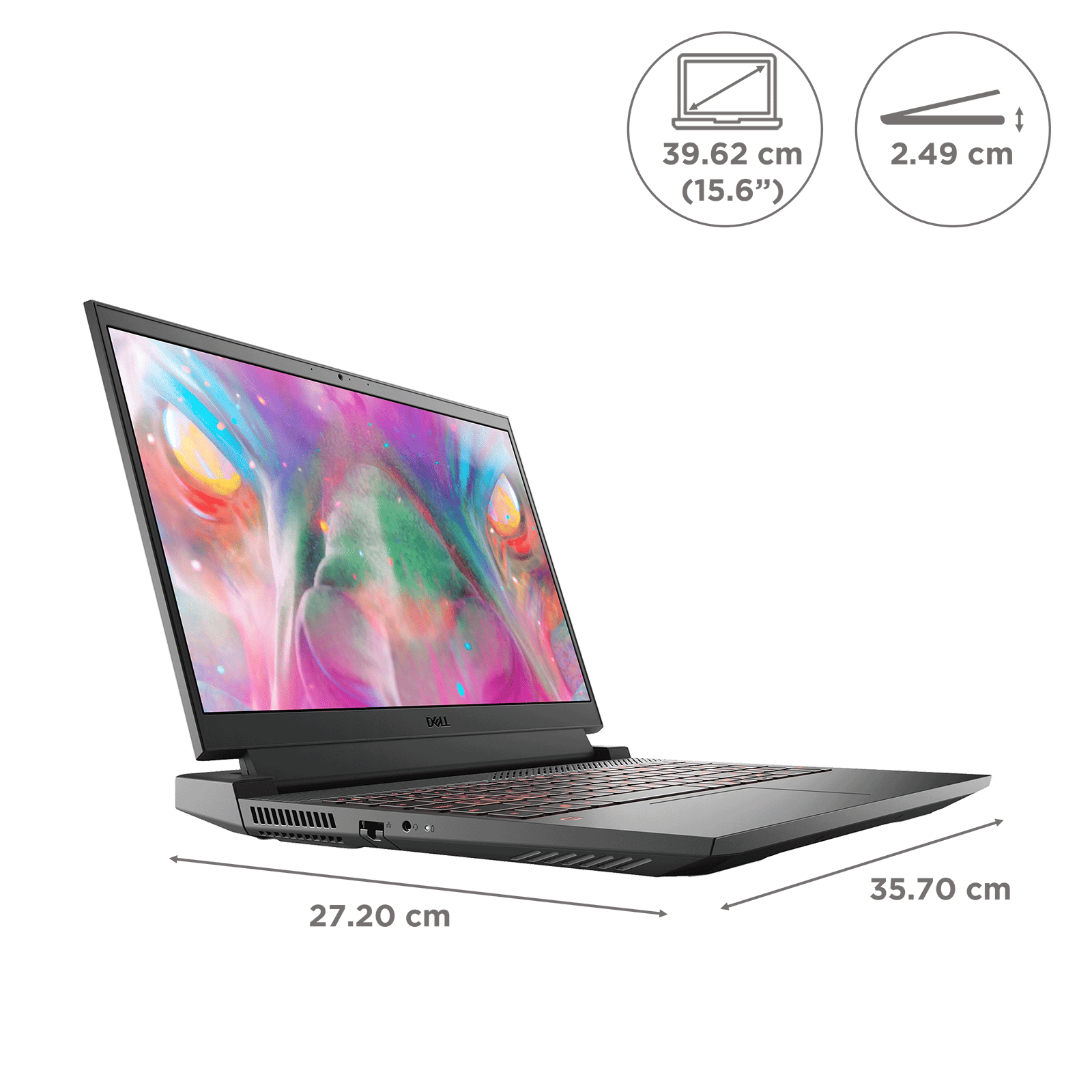 DELL G15 Intel Core i5 11th Gen (15.6 inch, 8GB, 512GB, Windows 11, MS Office 2021, NVIDIA GeForce RTX 3050 Graphics, FHD LED-Backlit Display, Dark Shadow Grey, D560825WIN9B)_2