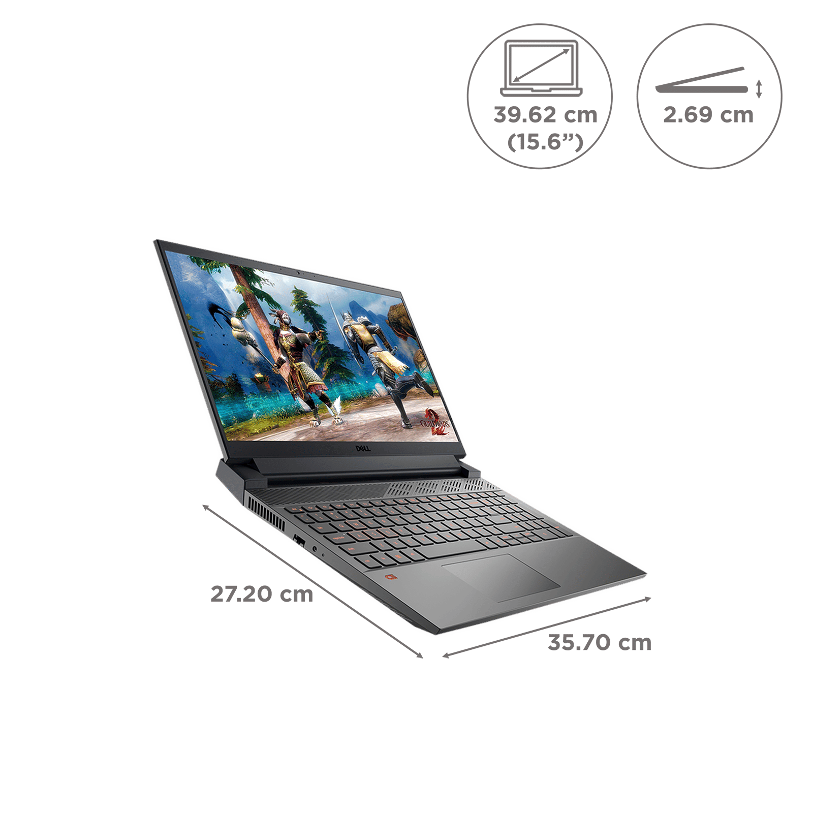 DELL Inspiron 15 5520 Intel Core i5 12th Gen (15.6 inch, 16GB, 512GB, Windows 11, MS Office 2021, NVIDIA GeForce RTX 3050 Graphics, FHD LED-Backlit Display, Dark Shadow Grey, D560822WIN9B)_2