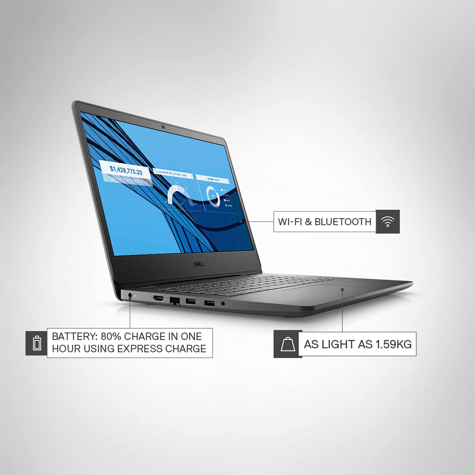 DELL Vostro 3405 AMD Ryzen 3 (14 inch, 8GB, 512GB, Windows 11, MS Office 2021, AMD Radeon Graphics, FHD Display, Carbon Black, D552235WIN9B) DELL Vostro 3405 AMD Ryzen 3 (14 inch, 8GB, 512GB, Windows 11, MS Office 2021, AMD Radeon Graphics, FHD Display, Carbon Black, D552235WIN9B)_10