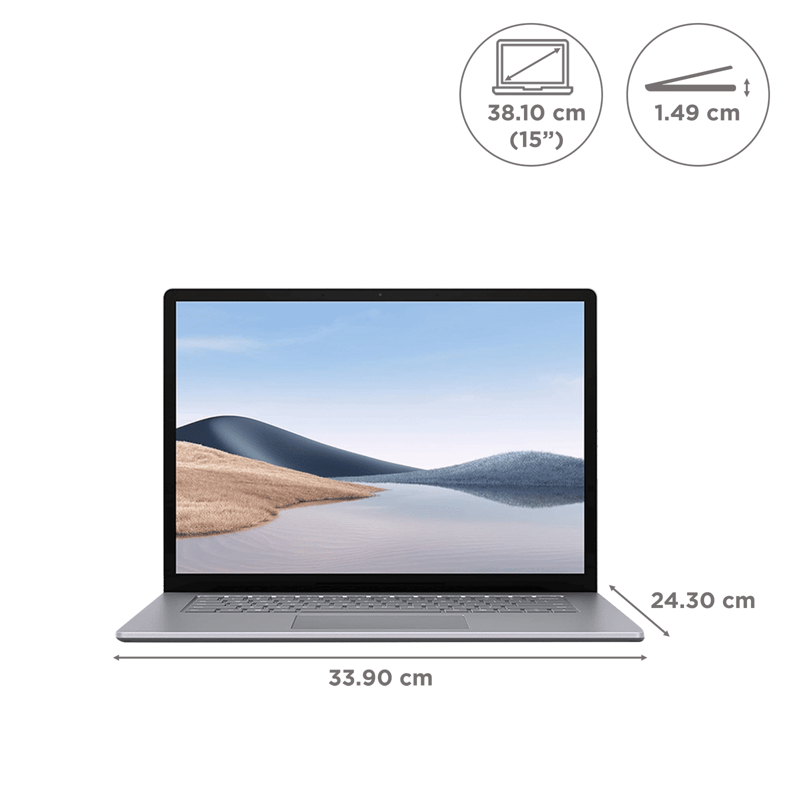 Microsoft Surface 4 (5UI-00049) Ryzen 7 Windows 11 Home Laptop (8GB RAM, 256GB SSD, AMD Radeon RX Vega 11, MS Office, 38.1cm, Platinum) Microsoft Surface 4 (5UI-00049) Ryzen 7 Windows 11 Home Laptop (8GB RAM, 256GB SSD, AMD Radeon RX Vega 11, MS Office, 38.1cm, Platinum)_2