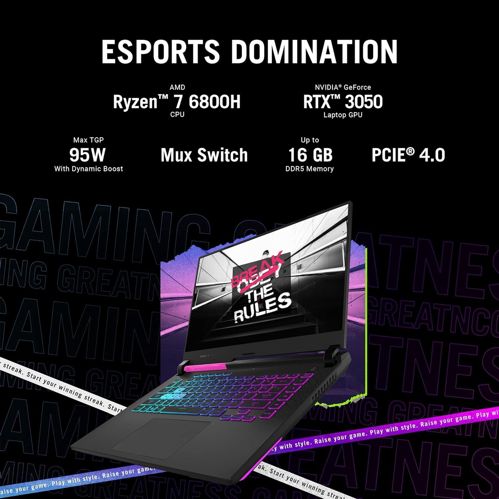 ASUS ROG Strix G15 G513RC-HN085WS AMD Ryzen 7 6800H Gaming Laptop (16GB, 1TB SSD, Windows 11 Home, 4GB Graphics, 15.6 inch 144 Hz Full HD IPS Display, NVIDIA GeForce RTX 3050, MS Office 2019, Electro Punk, 2.1 KG) ASUS ROG Strix G15 G513RC-HN085WS AMD Ryzen 7 6800H Gaming Laptop (16GB, 1TB SSD, Windows 11 Home, 4GB Graphics, 15.6 inch 144 Hz Full HD IPS Display, NVIDIA GeForce RTX 3050, MS Office 2019, Electro Punk, 2.1 KG)_18