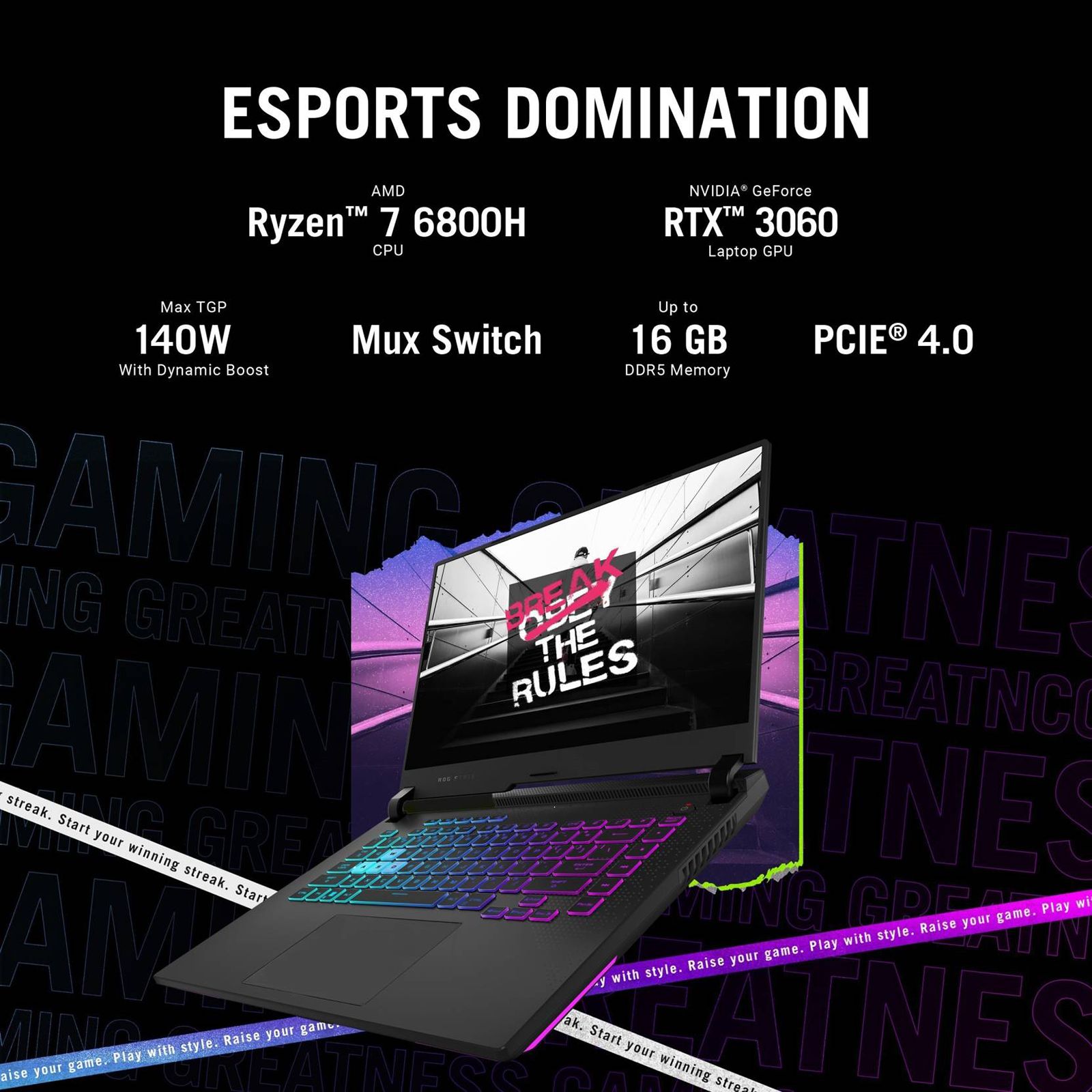 ASUS ROG Strix G15 G513RM-HQ275WS AMD Ryzen 7 (15.6 inch, 16GB, 1TB, Windows 11 Home, MS Office 2021, NVIDIA GeForce RTX 3060, IPS Display, Electro Punk, 90NR0847-M00EF0)_16