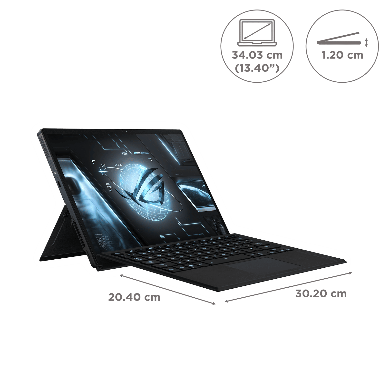 ASUS ROG Flow Z13 GZ301ZC-LD123WS Intel Core i7 12th Gen (13.4 inch, 16GB, 512GB, Windows 11 Home, MS Office 2021, NVIDIA GeForce RTX 3050, IPS Display, Black, 90NR07Z1-M00670)_2