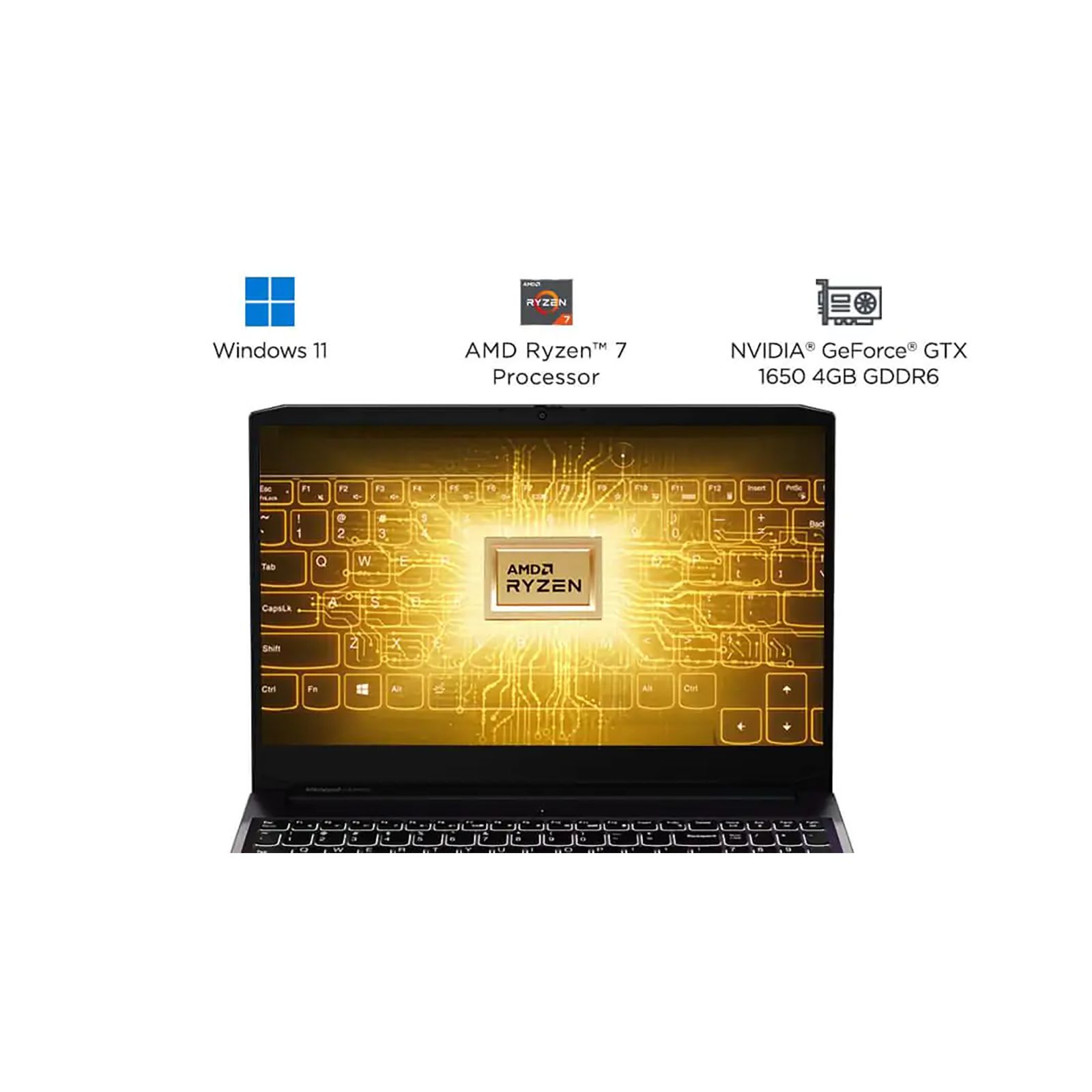 Lenovo IdeaPad Gaming 3 (82K201UKIN) Ryzen 7 Windows 11 Home Laptop (8GB RAM, 512GB SSD, NVIDIA GeForce RTX 3050 + 4GB Graphics, MS Office, 39.62cm, Shadow Black) Lenovo IdeaPad Gaming 3 (82K201UKIN) Ryzen 7 Windows 11 Home Laptop (8GB RAM, 512GB SSD, NVIDIA GeForce RTX 3050 + 4GB Graphics, MS Office, 39.62cm, Shadow Black)_11