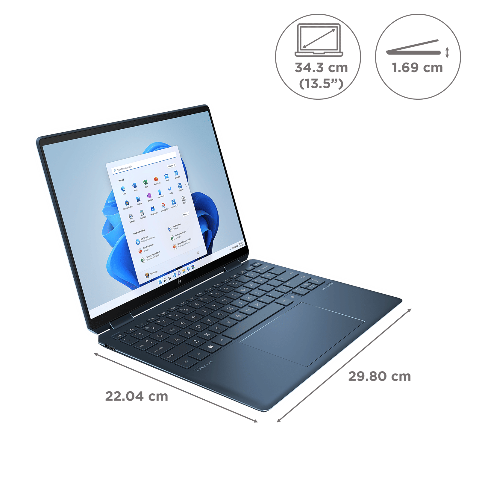 HP Spectre x360 13-ef0054TU Intel Core i7 12th Gen (13.5 inch, 16GB, 1TB, Windows 11 Pro, MS Office 2021, Intel Iris Xe, OLED Display, Nocturne Blue, 6K7X4PA#ACJ) HP Spectre x360 13-ef0054TU Intel Core i7 12th Gen (13.5 inch, 16GB, 1TB, Windows 11 Pro, MS Office 2021, Intel Iris Xe, OLED Display, Nocturne Blue, 6K7X4PA#ACJ)_2