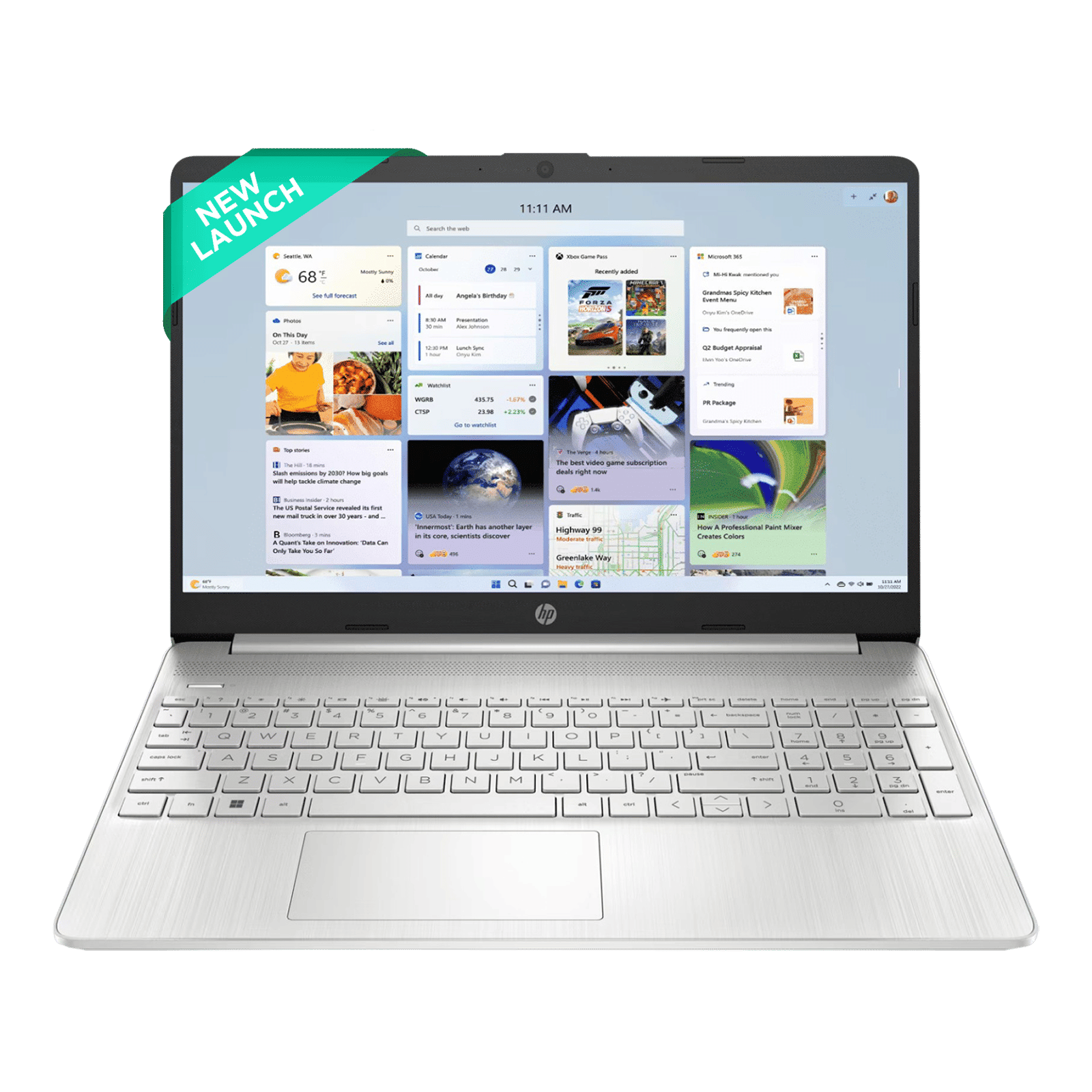 HP 15s-fq2674TU Intel Core i3 11th Gen Thin & Light Laptop (8GB, 512GB SSD, Windows 11 Home, 15.6 inch Full HD Display, MS Office 2021, Natural Silver, 1.7 KG)_1
