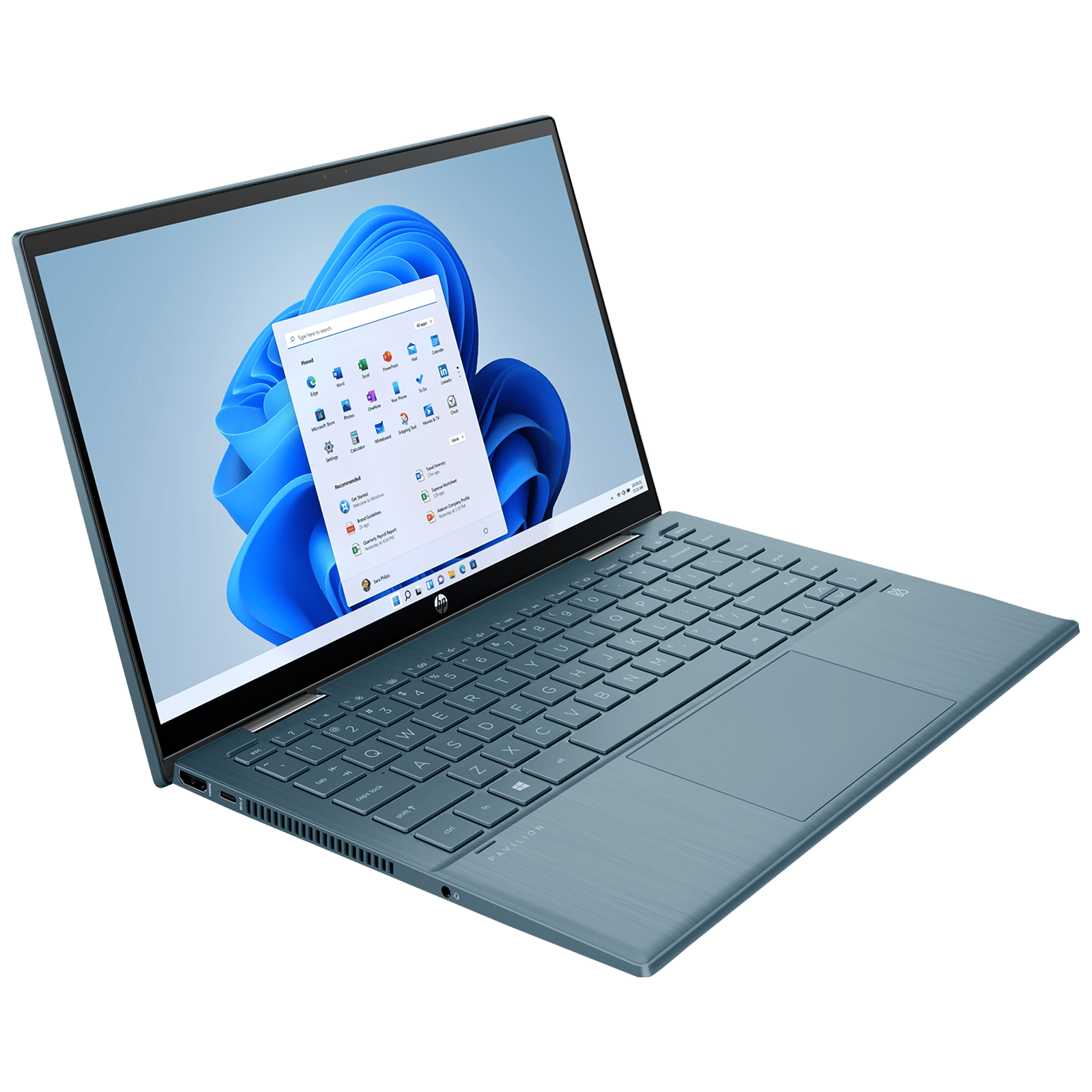 HP Pavilion x360 14-dy0208TU Intel Core i3 11th Gen Touchscreen 2-in-1 Laptop (8GB, 512GB SSD, Windows 11 Home, 14 inch Full HD IPS Display, MS Office 2019, Spruce Blue, 1.75 KG)_8