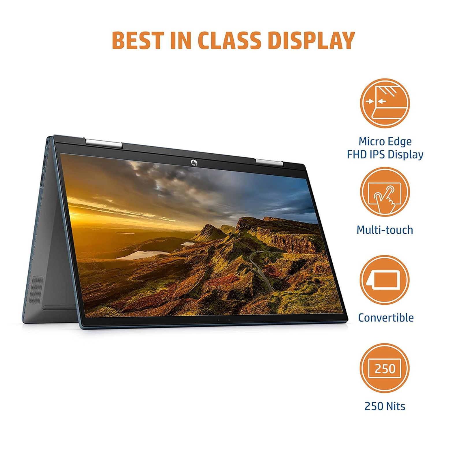 HP Pavilion x360 14-dy0208TU Intel Core i3 11th Gen Touchscreen 2-in-1 Laptop (8GB, 512GB SSD, Windows 11 Home, 14 inch Full HD IPS Display, MS Office 2019, Spruce Blue, 1.75 KG)_16
