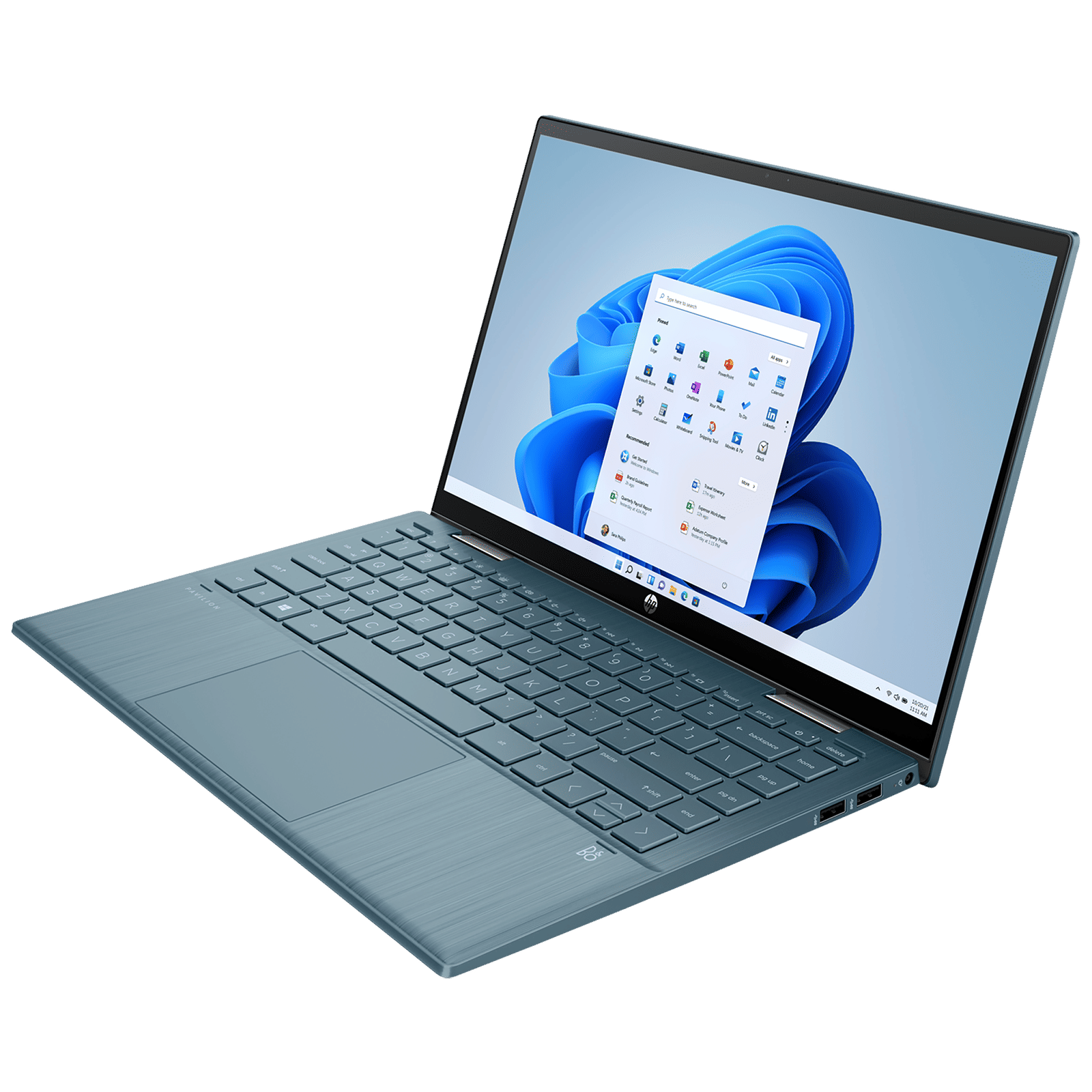 HP Pavilion x360 14-dy0208TU Intel Core i3 11th Gen Touchscreen 2-in-1 Laptop (8GB, 512GB SSD, Windows 11 Home, 14 inch Full HD IPS Display, MS Office 2019, Spruce Blue, 1.75 KG)_5