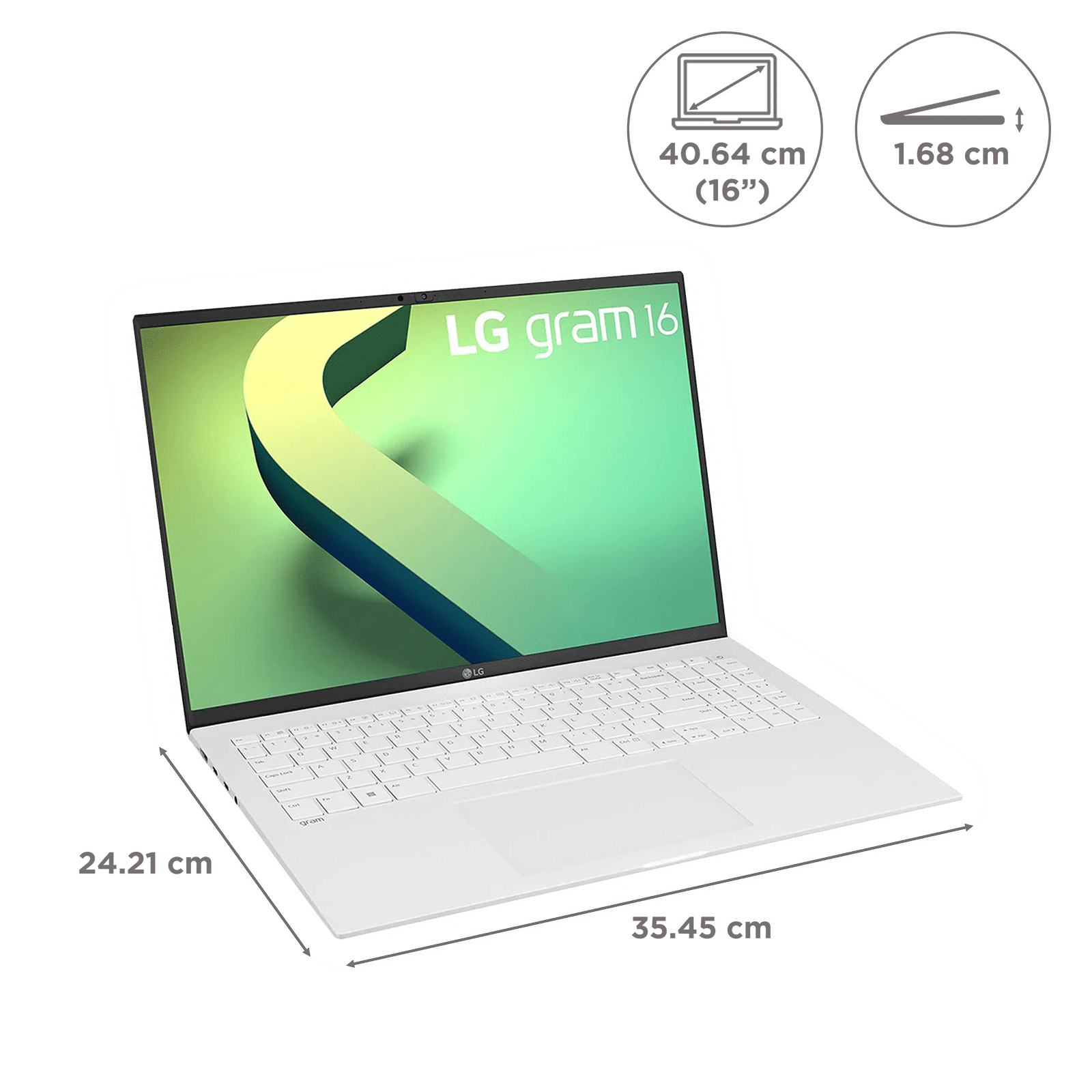 LG Gram 16 Intel Core i5 12th Gen Ultra Lightweight Laptop (8GB, 512GB SSD, Windows 11 Home, 4GB Graphics, 16 inch WQXGA IPS Display, Snow White, 1.19 KG) LG Gram 16 Intel Core i5 12th Gen Ultra Lightweight Laptop (8GB, 512GB SSD, Windows 11 Home, 4GB Graphics, 16 inch WQXGA IPS Display, Snow White, 1.19 KG)_2
