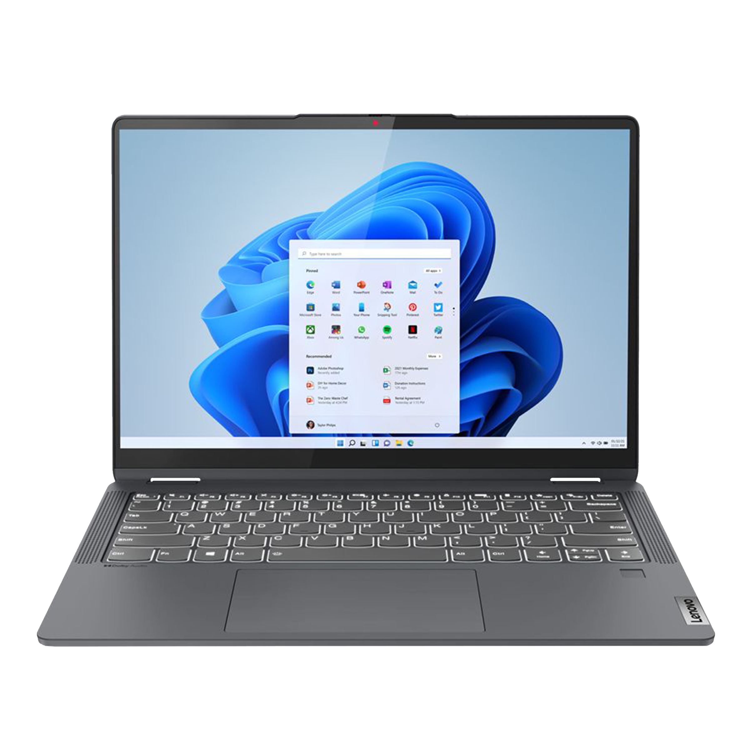 Lenovo IdeaPad Flex 5 14ALC7 8FIN AMD Ryzen 5 (14 inch, 16GB, 512GB, Windows 11, Microsoft Office 2021, AMD Radeon, FHD IPS Display , Graphite Grey, 82R9008FIN)_1