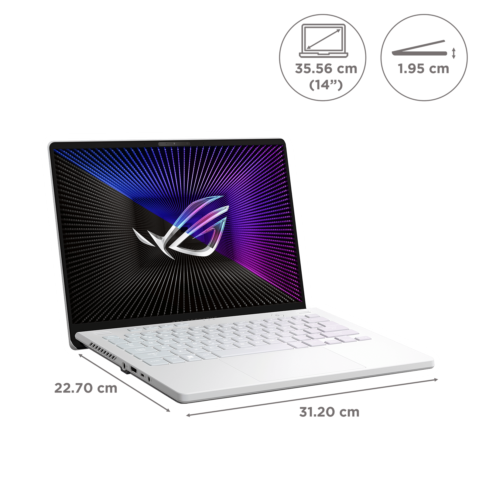 ASUS ROG Zephyrus G14 AMD Ryzen 9 (14 inch, 32GB, 1TB, Windows 11 Home, MS Office Home and Student, AMD Radeon RX 6800S Graphics, QHD+ IPS Display, Moonlight White AniMe Matrix Version, GA402RK-L8147WS) ASUS ROG Zephyrus G14 AMD Ryzen 9 (14 inch, 32GB, 1TB, Windows 11 Home, MS Office Home and Student, AMD Radeon RX 6800S Graphics, QHD+ IPS Display, Moonlight White AniMe Matrix Version, GA402RK-L8147WS)_2