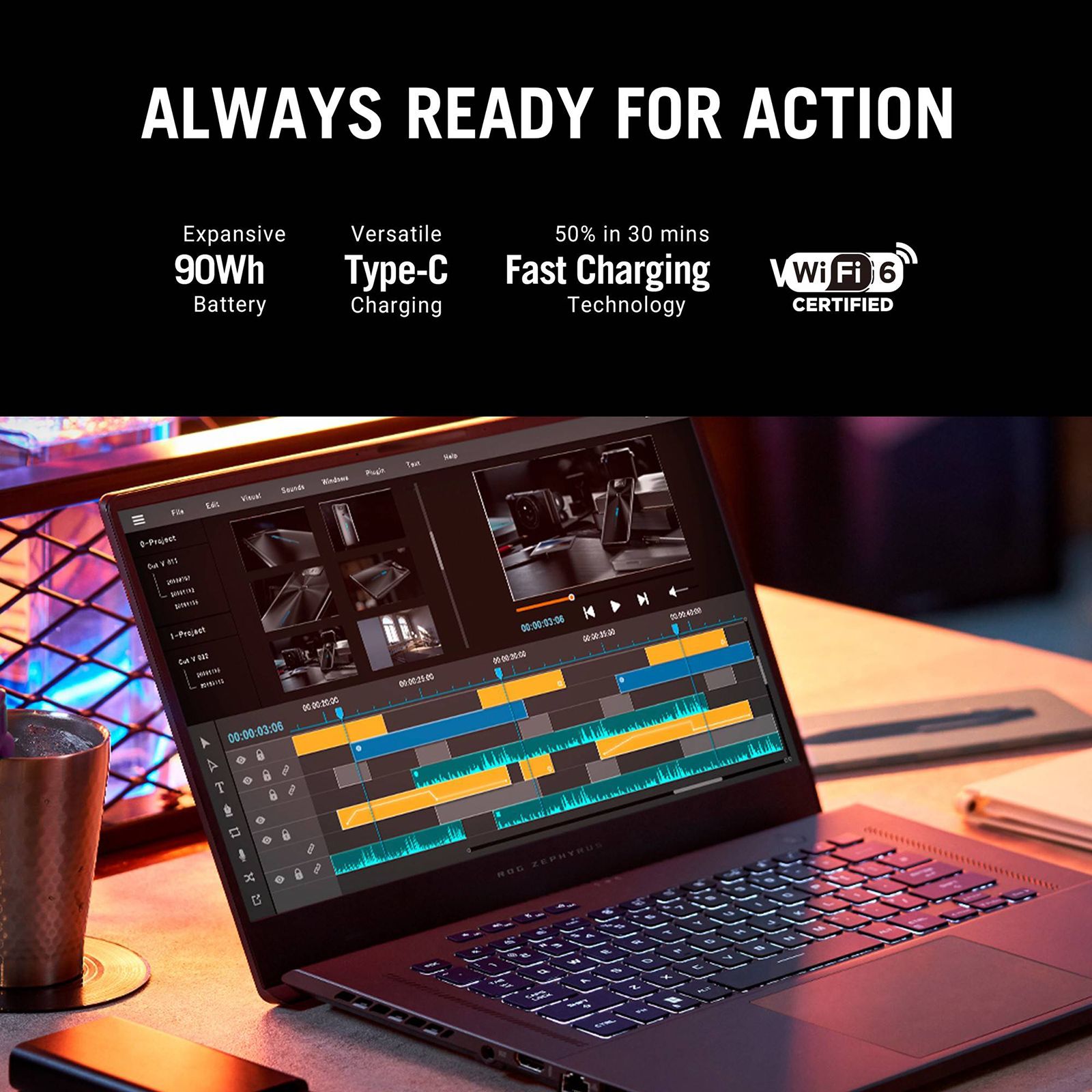 ASUS ROG Zephyrus G15 AMD Ryzen 9 Laptop (16GB, 1TB SSD, Windows 11 Home, 12GB GDDR6, 15.6 inch WQHD IPS Display, MS Office Home And Student, Eclipse Gray, 2.5Kg) ASUS ROG Zephyrus G15 AMD Ryzen 9 Laptop (16GB, 1TB SSD, Windows 11 Home, 12GB GDDR6, 15.6 inch WQHD IPS Display, MS Office Home And Student, Eclipse Gray, 2.5Kg)_12