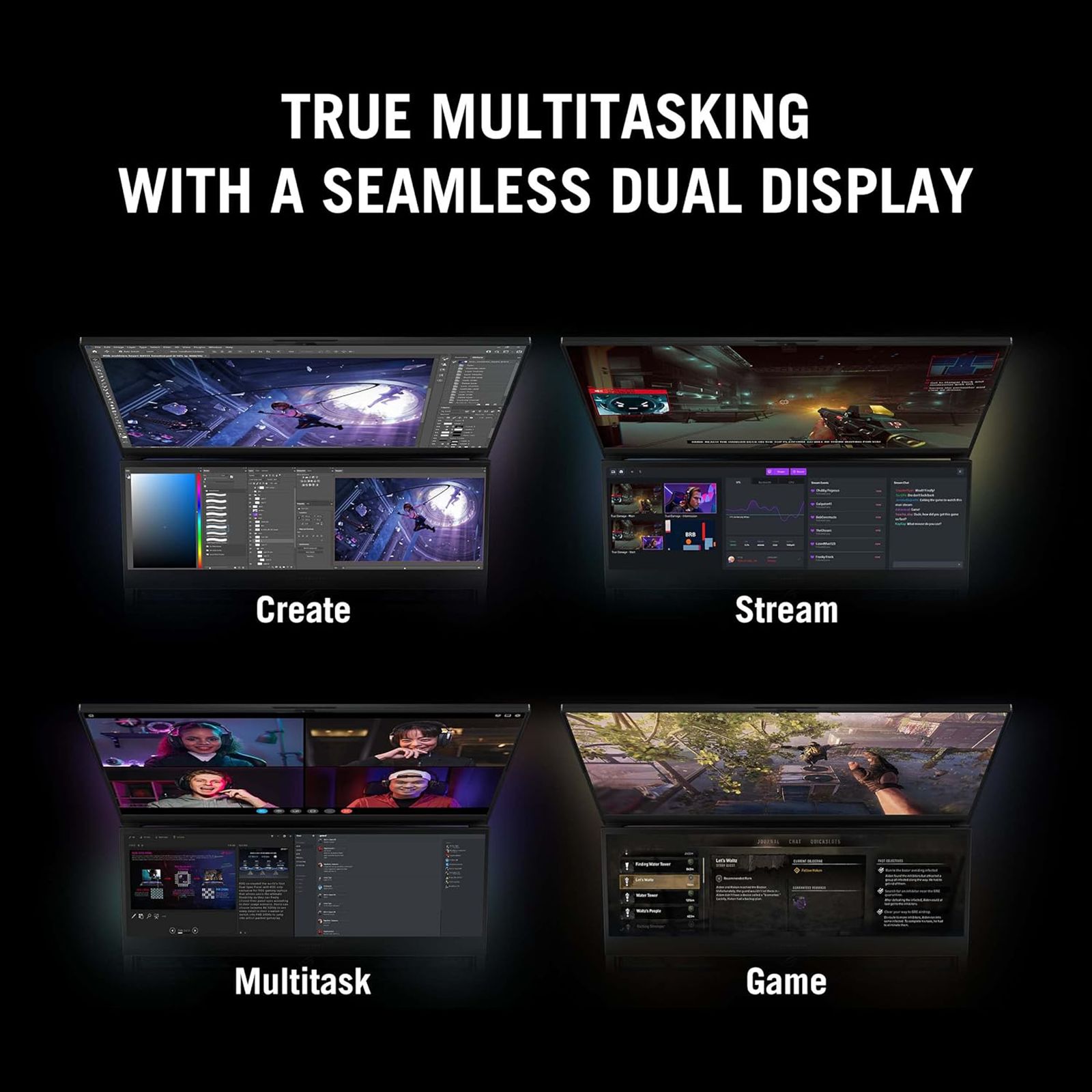 ASUS ROG Zephyrus Duo 16 AMD Ryzen 7 (16 inch, 32GB, 2TB, Windows 11 Home, MS Office Home and Student, NVIDIA GeForce RTX 3060 Graphics, FHD+ IPS Display, Black, GX650RM-LS019WS) ASUS ROG Zephyrus Duo 16 AMD Ryzen 7 (16 inch, 32GB, 2TB, Windows 11 Home, MS Office Home and Student, NVIDIA GeForce RTX 3060 Graphics, FHD+ IPS Display, Black, GX650RM-LS019WS)_18
