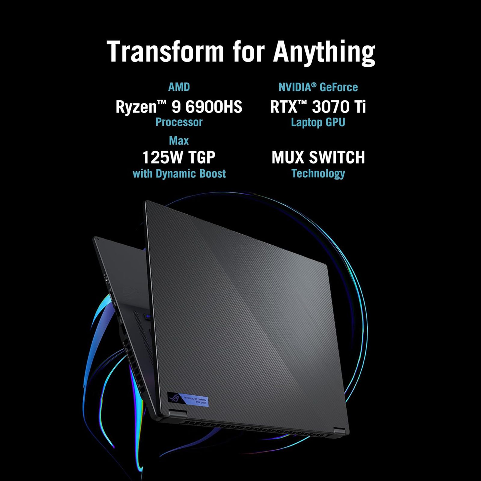 ASUS ROG Flow X16 AMD Ryzen 9 (16 inch, 32GB, 1TB, Windows 11 Home, MS Office Home and Student, NVIDIA GeForce RTX 3070 Ti, QHD+ IPS Display, Eclipse Gray, GV601RW-M5045WS) ASUS ROG Flow X16 AMD Ryzen 9 (16 inch, 32GB, 1TB, Windows 11 Home, MS Office Home and Student, NVIDIA GeForce RTX 3070 Ti, QHD+ IPS Display, Eclipse Gray, GV601RW-M5045WS)_14