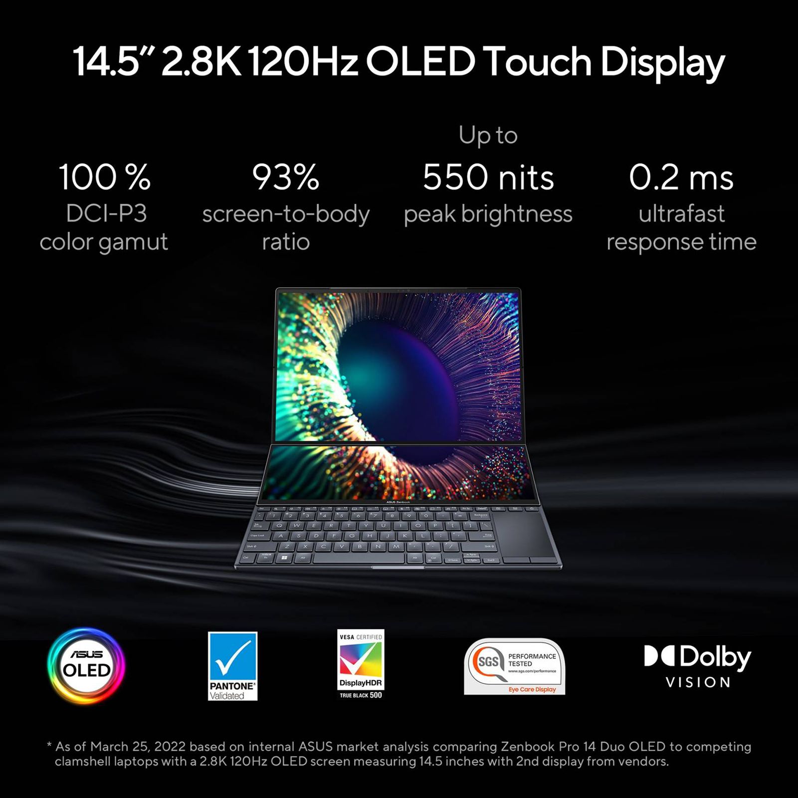 ASUS Zenbook Pro 14 Intel Core i7 12th Gen (14.5 inch, 16GB, 1TB, Windows 11 Home, MS Office 2021, NVIDIA GeForce RTX 3050 Ti Graphics, OLED Display, Tech Black, 90NB0X82-M00610) ASUS Zenbook Pro 14 Intel Core i7 12th Gen (14.5 inch, 16GB, 1TB, Windows 11 Home, MS Office 2021, NVIDIA GeForce RTX 3050 Ti Graphics, OLED Display, Tech Black, 90NB0X82-M00610)_13