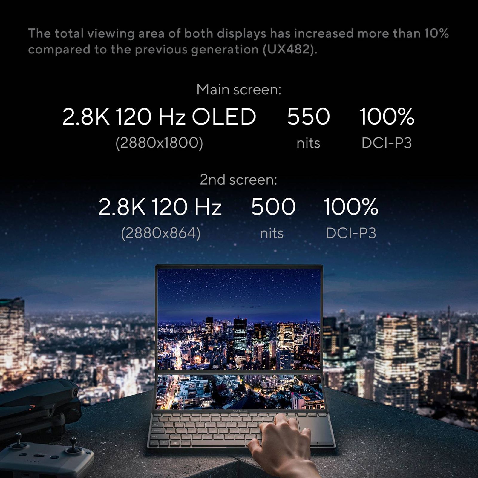 ASUS Zenbook Pro 14 Duo 2022 Intel Evo Core i7 12th Gen (14 inch, 16GB, 1TB, Windows 11, MS Office, Intel Iris Xe Graphics, Tech Black, UX8402ZA-LM711WS) ASUS Zenbook Pro 14 Duo 2022 Intel Evo Core i7 12th Gen (14 inch, 16GB, 1TB, Windows 11, MS Office, Intel Iris Xe Graphics, Tech Black, UX8402ZA-LM711WS)_14