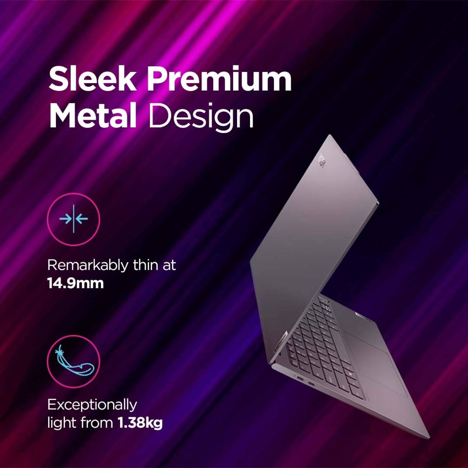 Lenovo Yoga Slim 7 Pro 14IHU5 Intel Core i5 11th Gen Thin & Light Laptop (16GB, 512GB SSD, Windows 11 Home, 14 inch 2.8K IPS Display, MS Office 2021, Slate Grey, 1.3 KG)_8