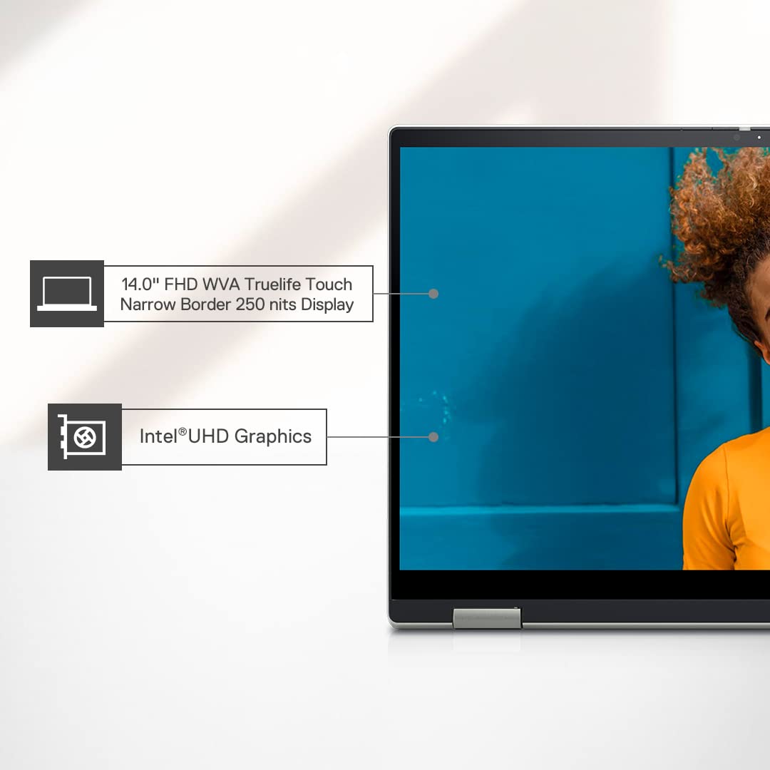 DELL Inspiron 7425 AMD Ryzen 7 (14 inch, 16GB, 512GB, Windows 11 Home, MS Office Home and Student 2021, AMD Radeon, FHD Display, Platinum Silver, D560733WIN9P)_13