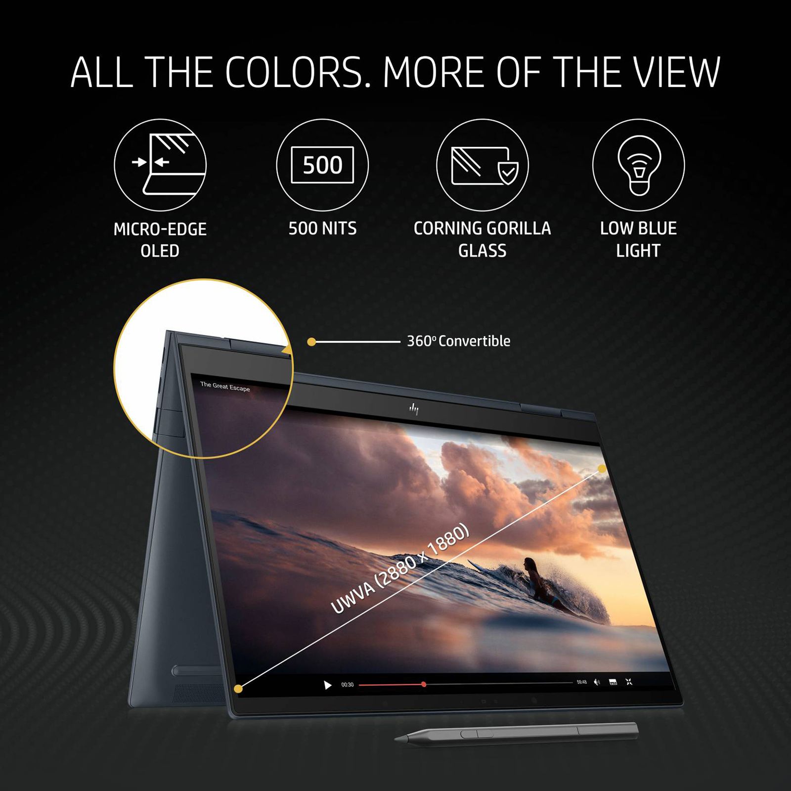 HP ENVY X360 Intel Evo Core i5 12th Gen (13.3 inch, 16GB, 512GB, Windows 11, MS Office 2021, Intel Iris Xe, 2.8K OLED Display, Space Blue, 6L0K9PA#ACJ) HP ENVY X360 Intel Evo Core i5 12th Gen (13.3 inch, 16GB, 512GB, Windows 11, MS Office 2021, Intel Iris Xe, 2.8K OLED Display, Space Blue, 6L0K9PA#ACJ)_14