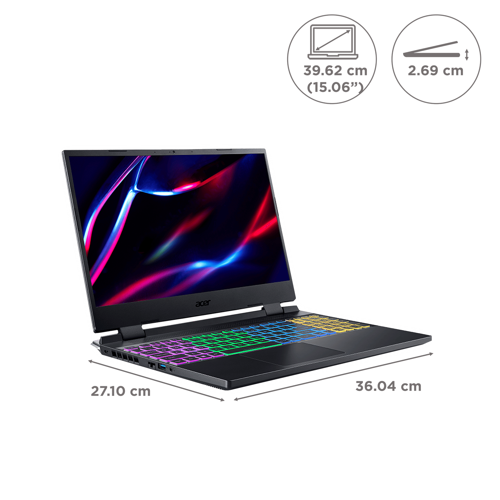 acer Nitro 5 Intel Core i5 12th Gen Gaming Laptop (16GB, 512GB SSD, Windows 11 Home, 4GB Graphics, 15.6 inch 144 Hz FHD IPS Display, NVIDIA GeForce RTX 3050, MS Office 365, Obsidian Black, 2.6 KG) acer Nitro 5 Intel Core i5 12th Gen Gaming Laptop (16GB, 512GB SSD, Windows 11 Home, 4GB Graphics, 15.6 inch 144 Hz FHD IPS Display, NVIDIA GeForce RTX 3050, MS Office 365, Obsidian Black, 2.6 KG)_2