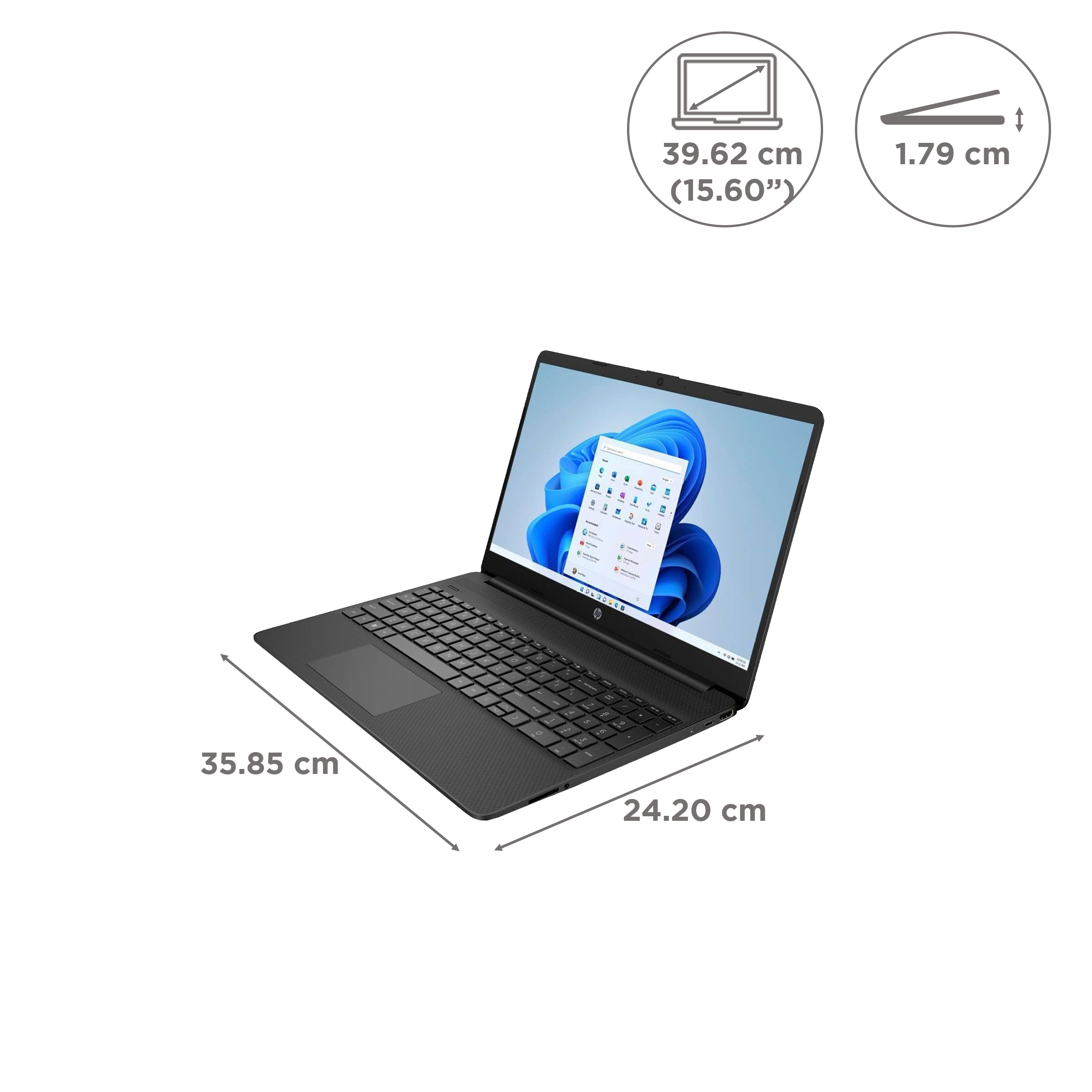 HP 15s-eq1559AU AMD Athlon Silver (15.6 inch, 8GB, 512GB, Windows 11, MS Office 2021, AMD Radeon, HD Display, Jet Black, 6P9A3PA#ACJ) HP 15s-eq1559AU AMD Athlon Silver (15.6 inch, 8GB, 512GB, Windows 11, MS Office 2021, AMD Radeon, HD Display, Jet Black, 6P9A3PA#ACJ)_2