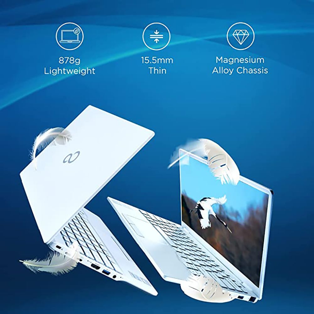 FUJITSU UH-X Intel Evo i7 12th Gen (13.3 inch, 16GB, 512GB, Windows 11 Home, MS Office 2021, Intel Iris Xe, FHD LED Display, White, 4ZR1K06212)_4